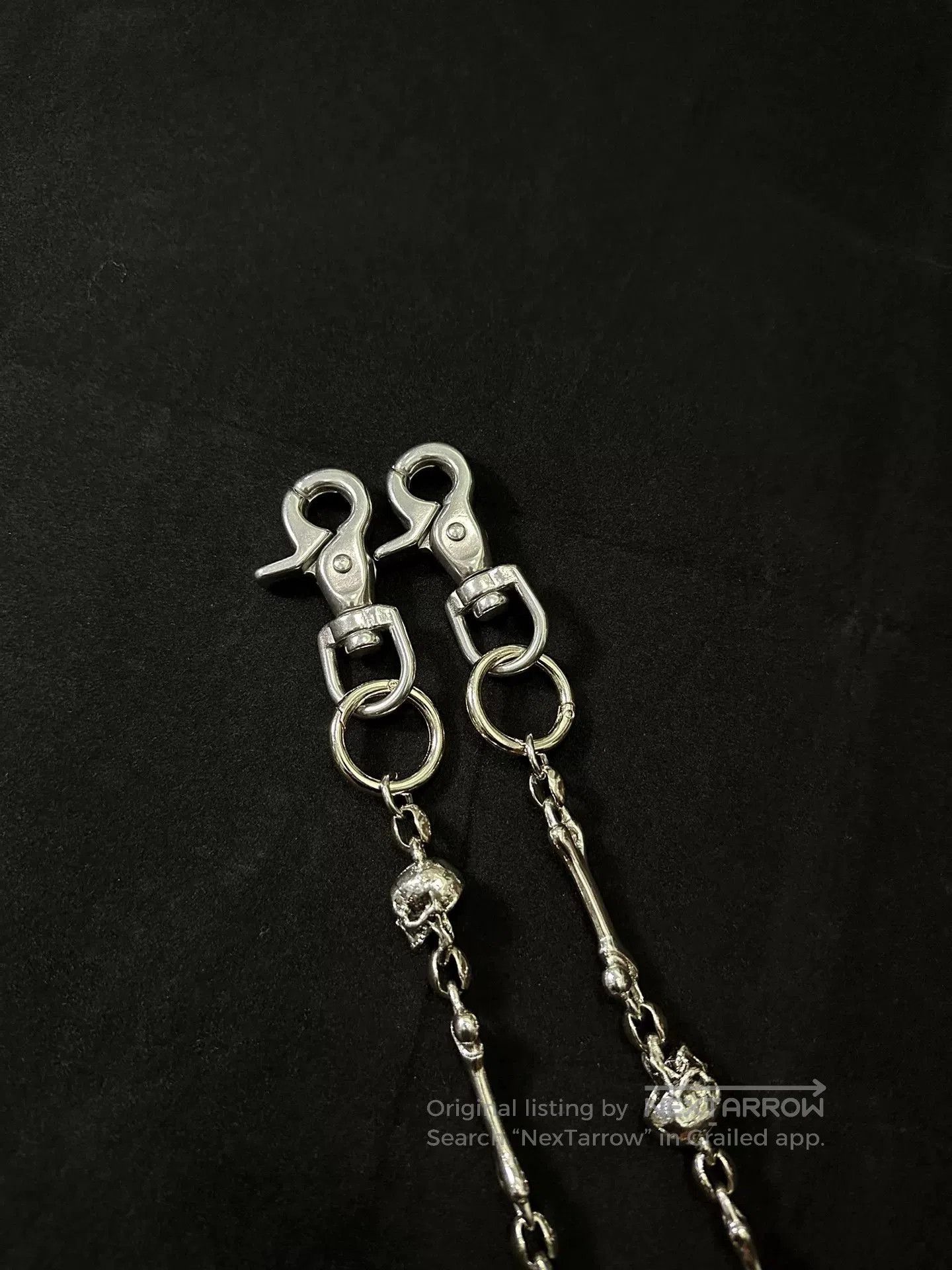 Vintage vintage 90s skull chain wallet chain. Size ONE SIZE - 6 Thumbnail