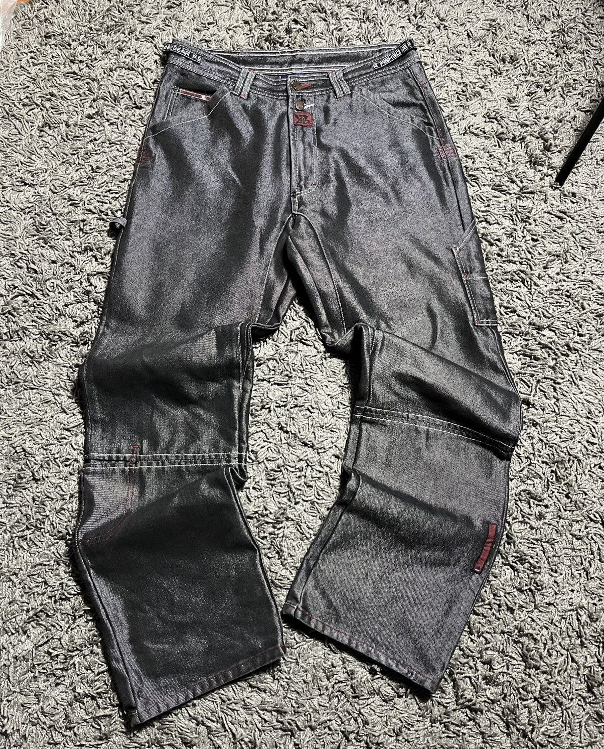 JNCO JNCO FISHBONE VINTAGE Y2K RAP EMINEM STYLE DENIM PANTS Size US 34 / EU 50 - 1 Thumbnail