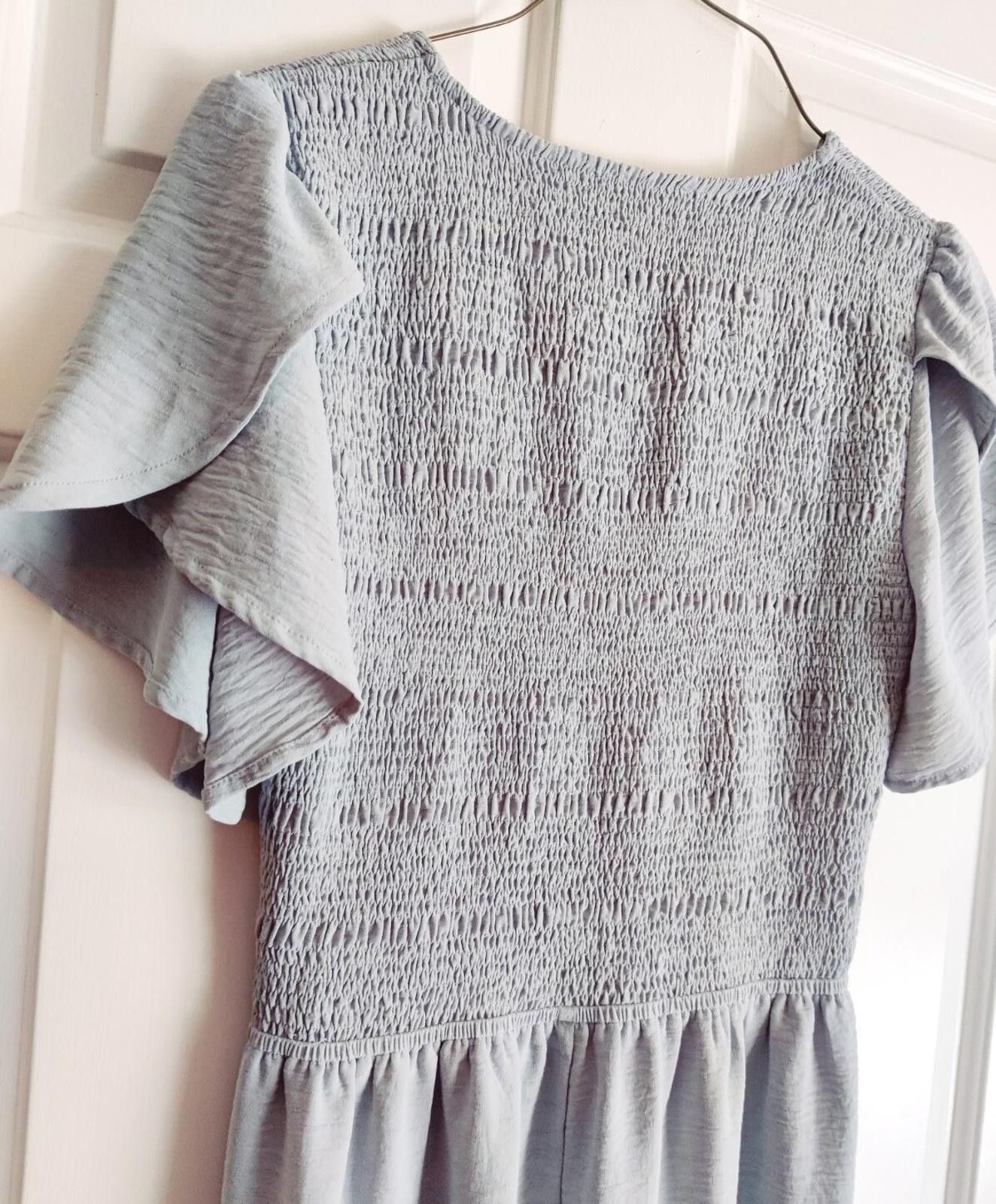Other Tea n Rose Baby Blue Smocked Scallop Dress Womens Small S Sm Size S / US 4 / IT 40 - 5 Thumbnail