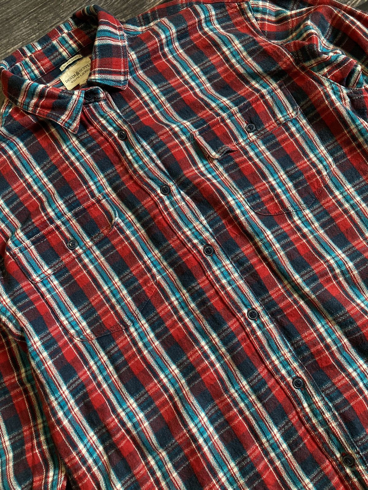 Denim & Supply Ralph Lauren × Ralph Lauren Ralph Laurent Flannel Shirt Size US L / EU 52-54 / 3 - 3 Thumbnail