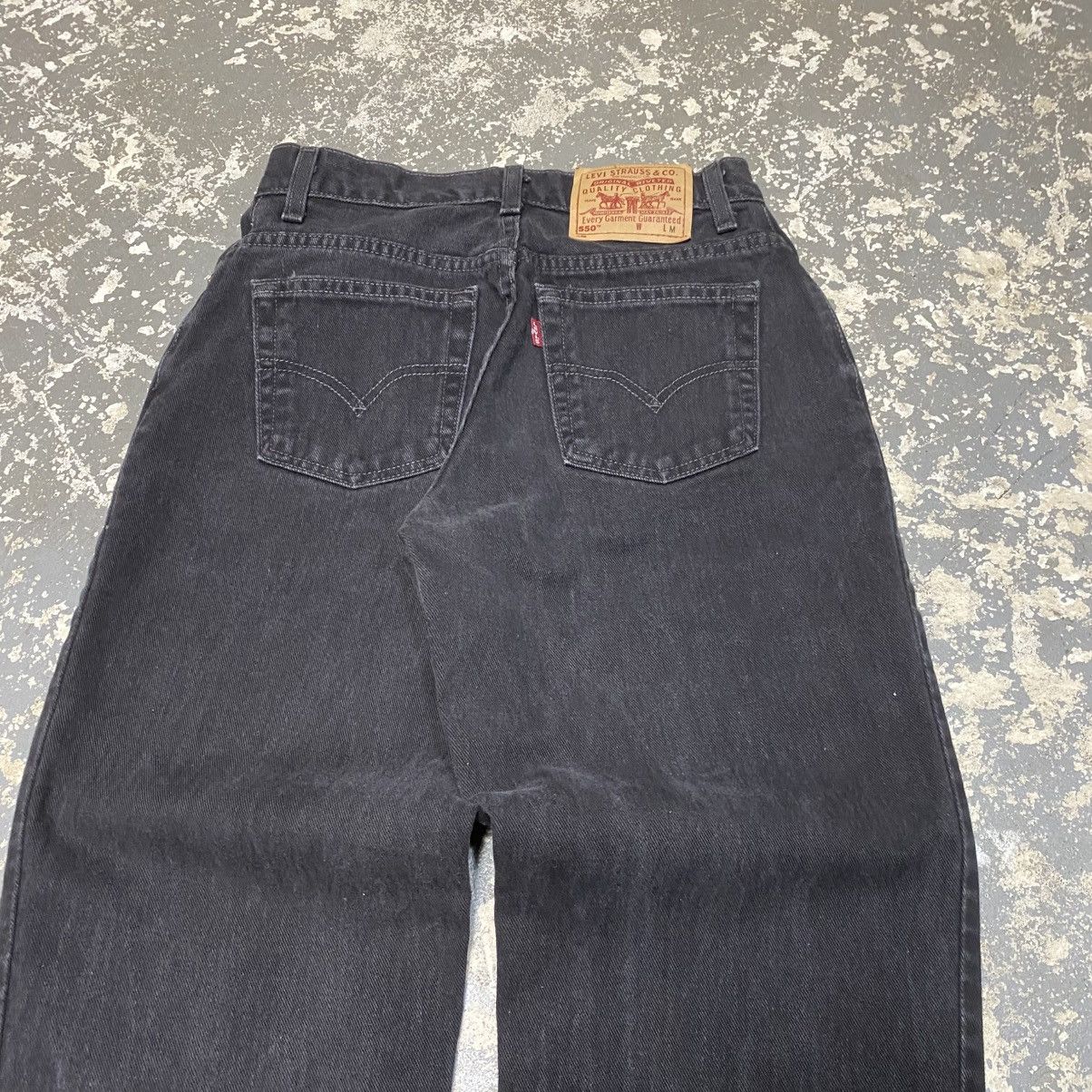 Japanese Brand × Levi's × Vintage Vintage Levi’s 550 Relaxed Fit Black Denim Jeans 90s Size US 27 - 9 Thumbnail