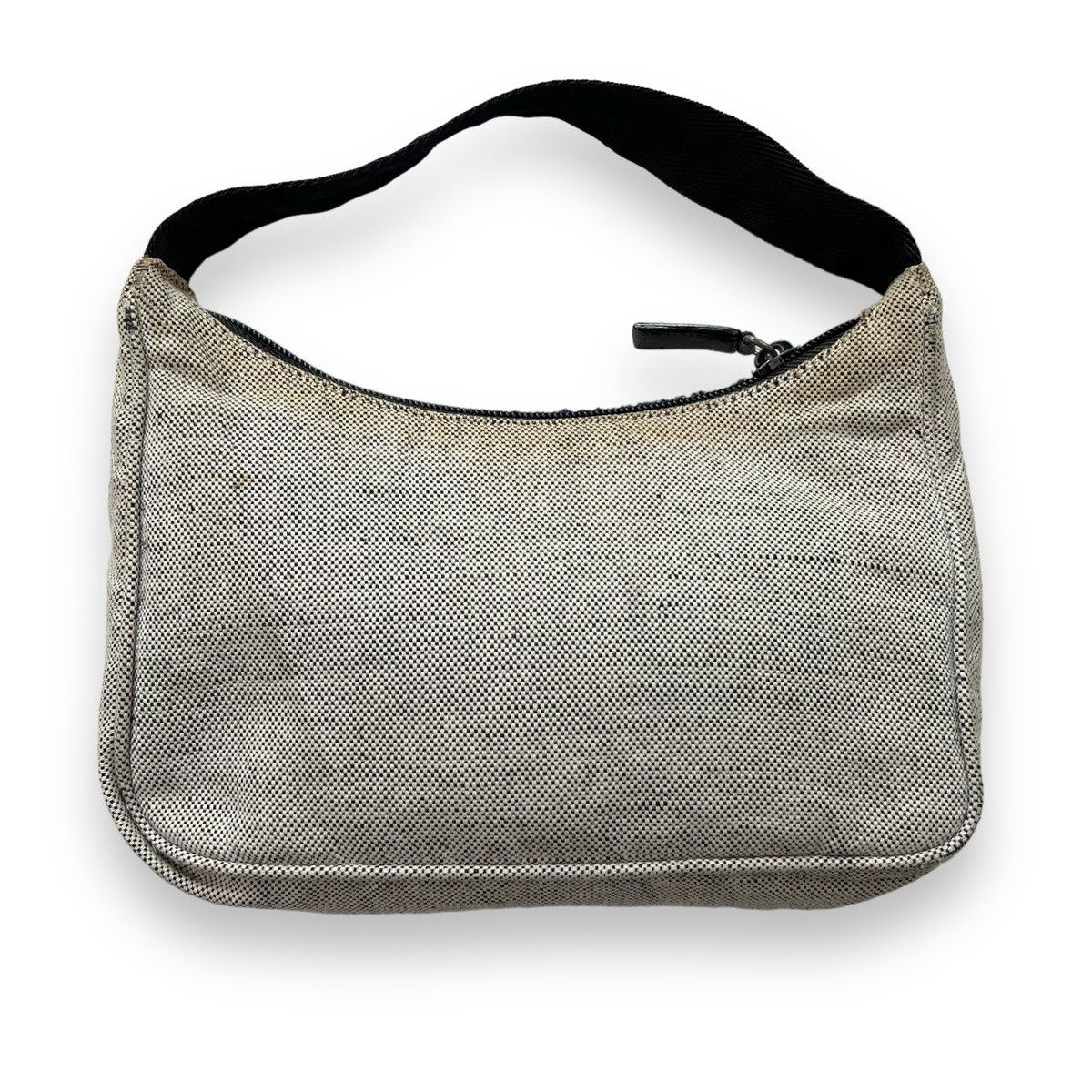 Prada Prada 1999 Grey Canvas Shoulder Bag Size ONE SIZE - 2 Thumbnail