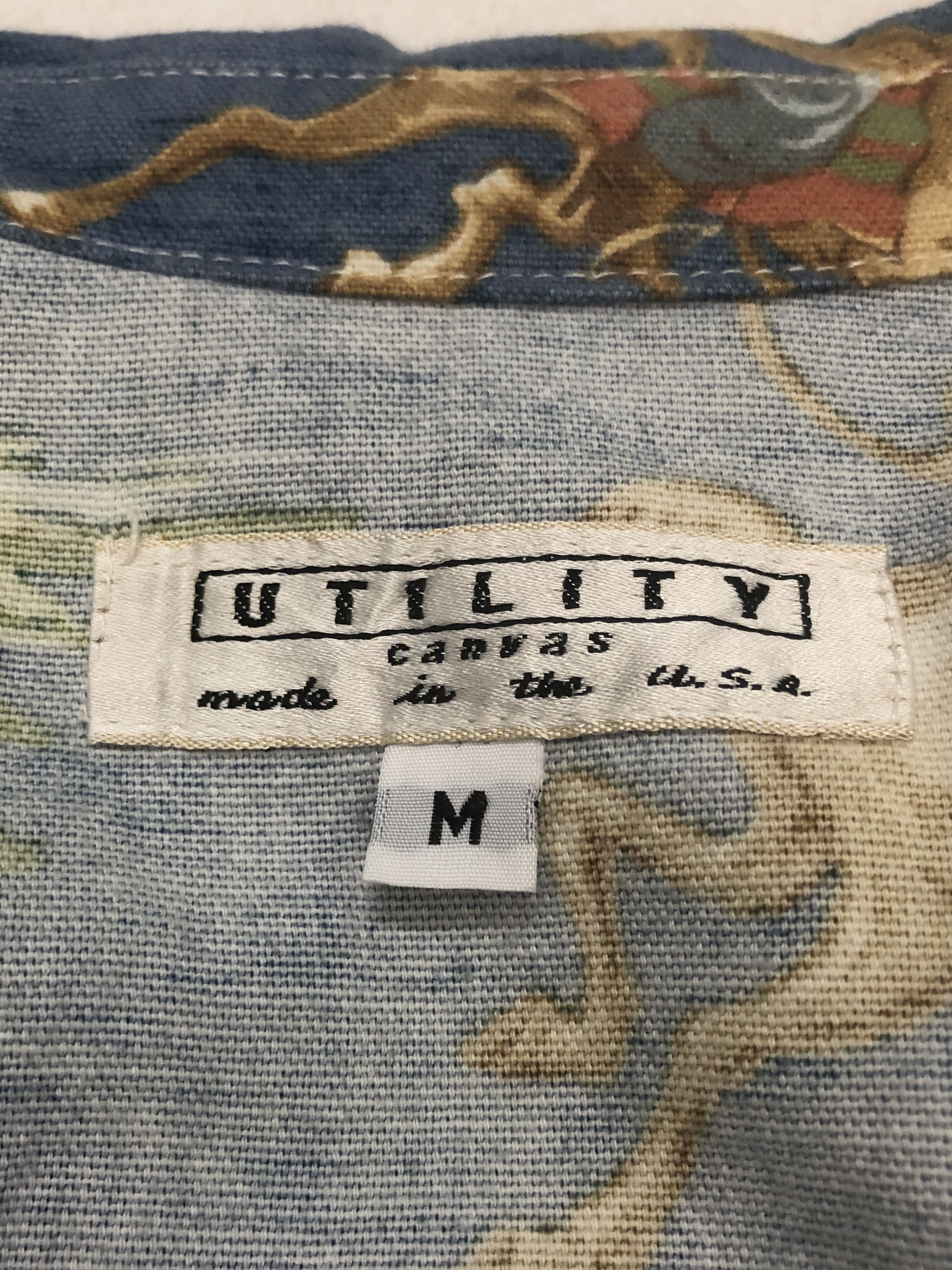 Vintage Vintage Rare Utility Canvas Usa Shirt Size US L / EU 52-54 / 3 - 5 Thumbnail