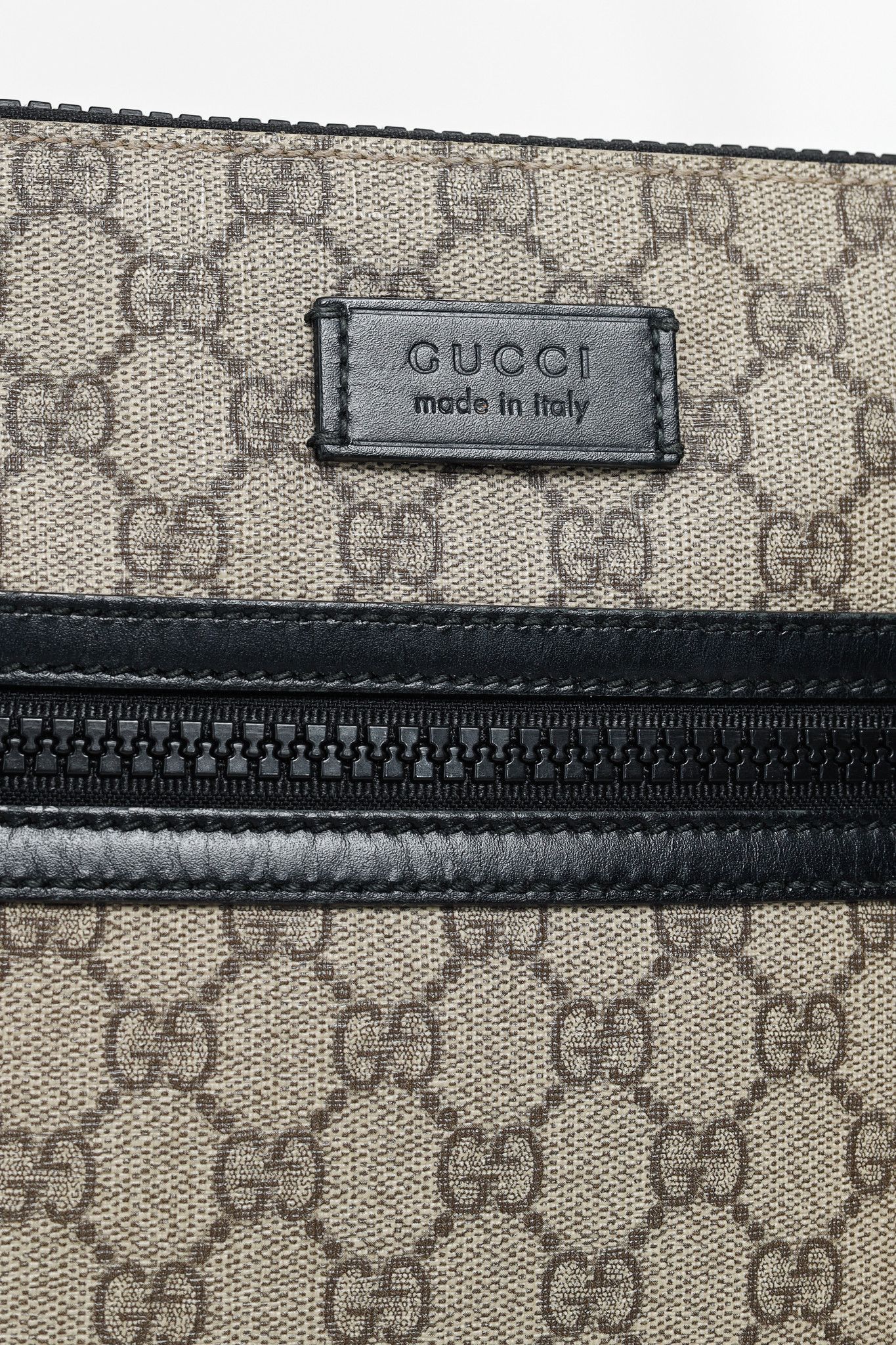 Gucci Gucci GG Supreme Monogram Leather Trim Flat Messenger Bag Size ONE SIZE - 9 Thumbnail