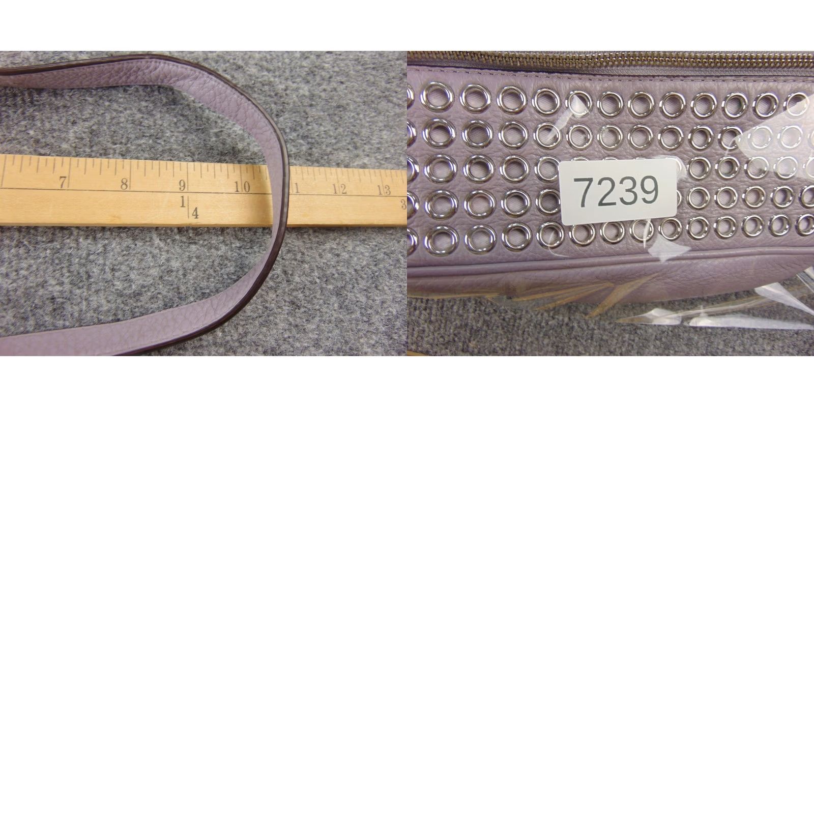 Michael Kors Michael Kors Rhea Backpack Lavender Purple Pebbled Leather Studded Grommet Bag Size ONE SIZE - 10 Thumbnail