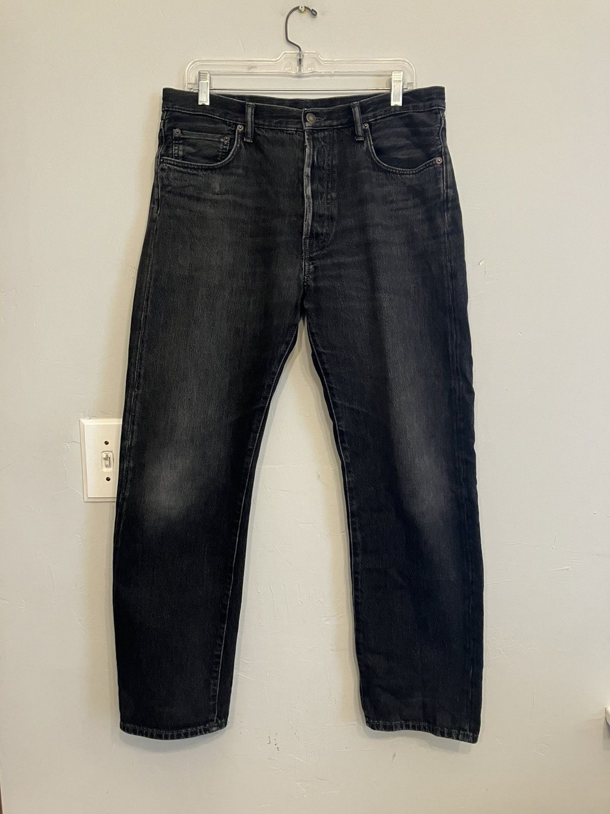 Acne Studios Acne Studios 1996 Vintage Black Regular Fit Jeans (SS22) Size US 34 / EU 50 - 1 Thumbnail