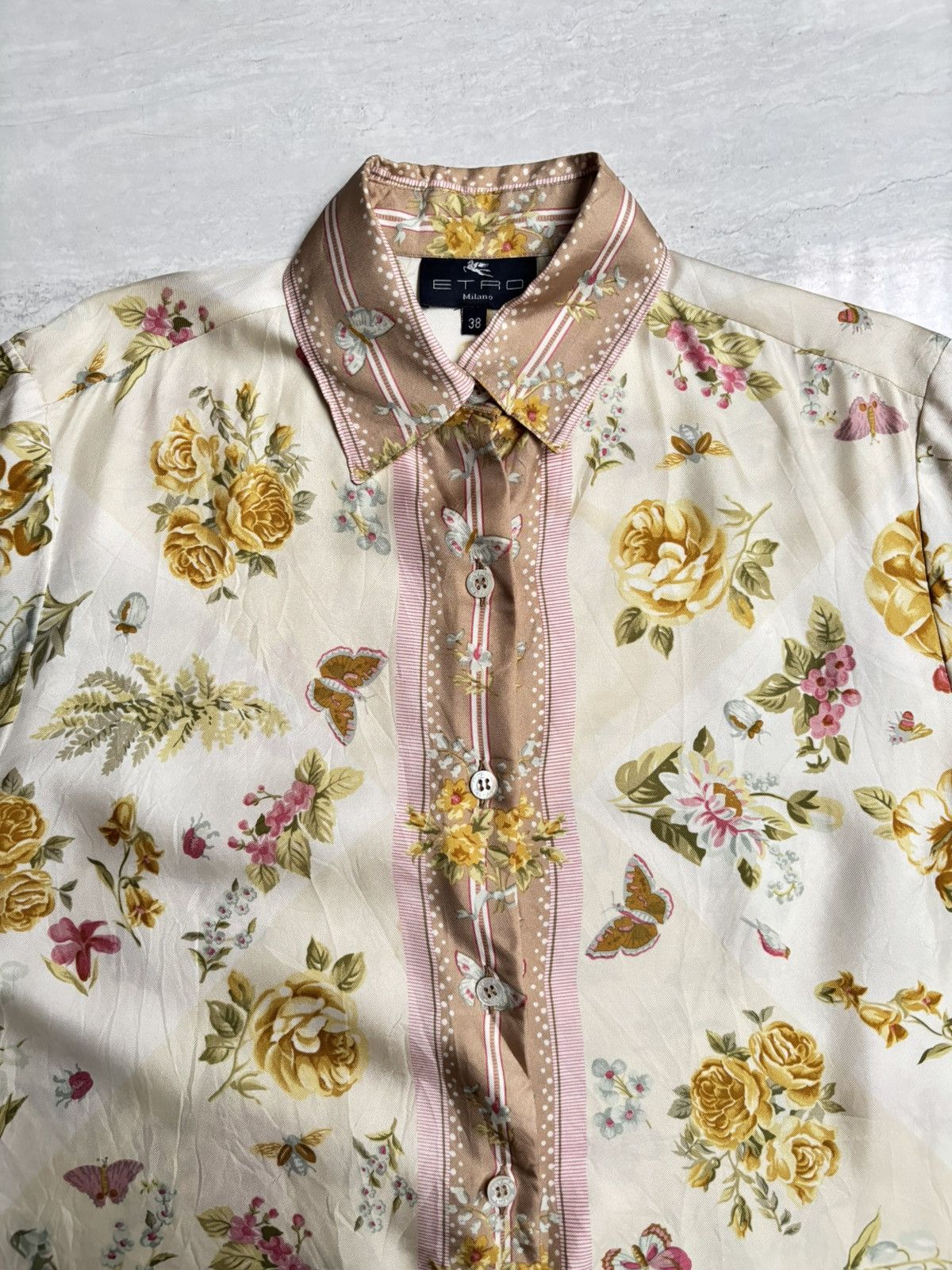 Etro ETRO MILANO Flower Motive Shirt Size US M / EU 48-50 / 2 - 8 Thumbnail