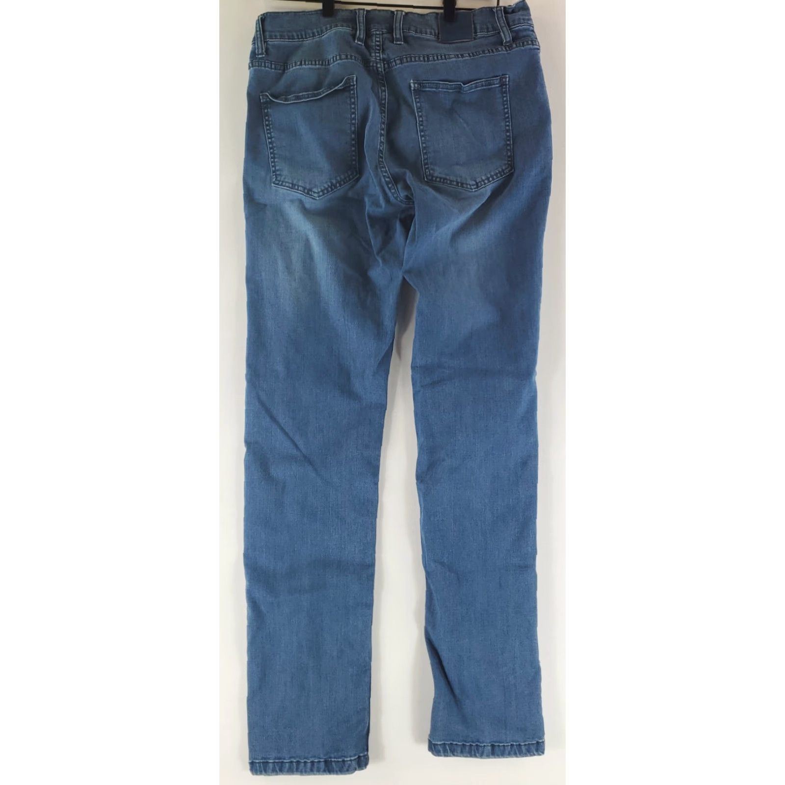 Vintage Mugsy Lake Shore Blue Jeans Mens 33x33 Blue Stretch Straight Regular 33 Inseam Mens Size US 33 - 3 Thumbnail