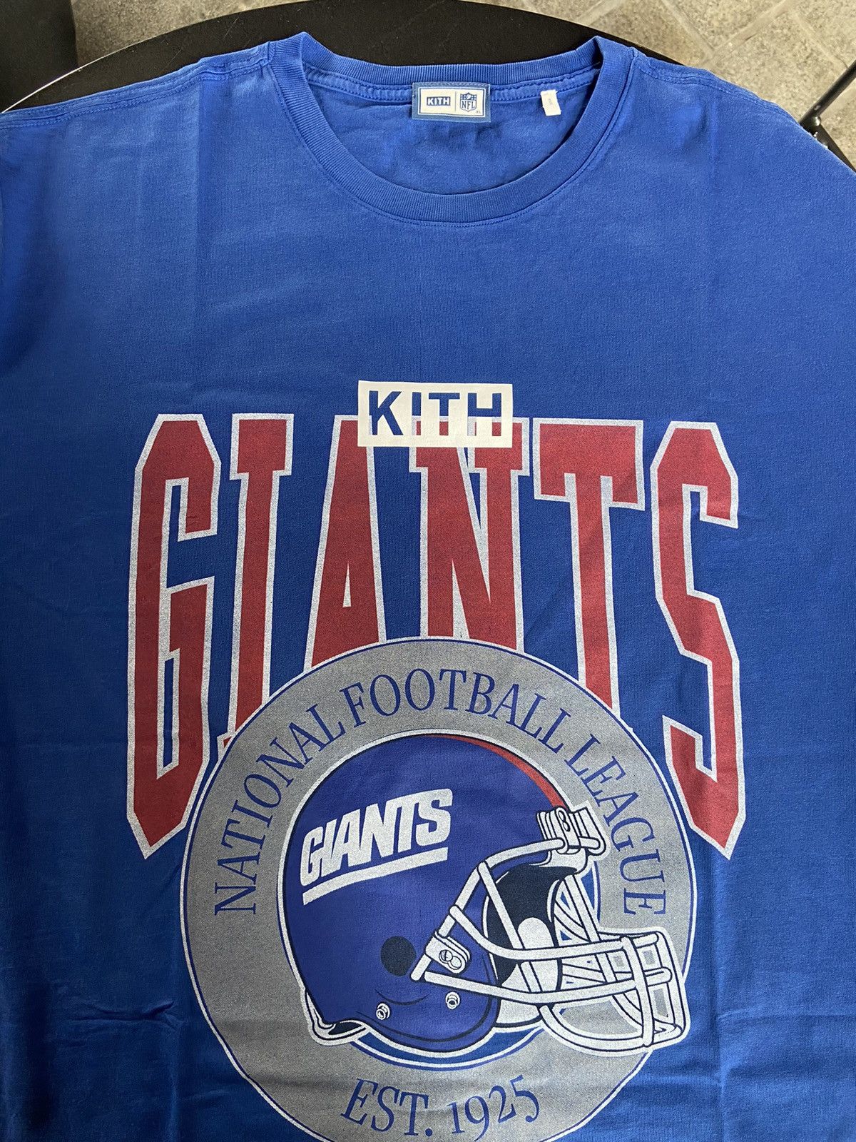 Kith for The NFL: Giants 1925 Vintage Tee - White M