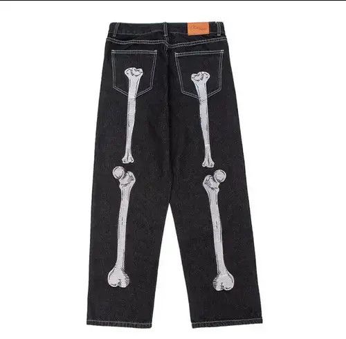 Homemade × Japanese Brand × Jean japanese style skeleton denim jeans Size US 30 / EU 46 - 2 Thumbnail