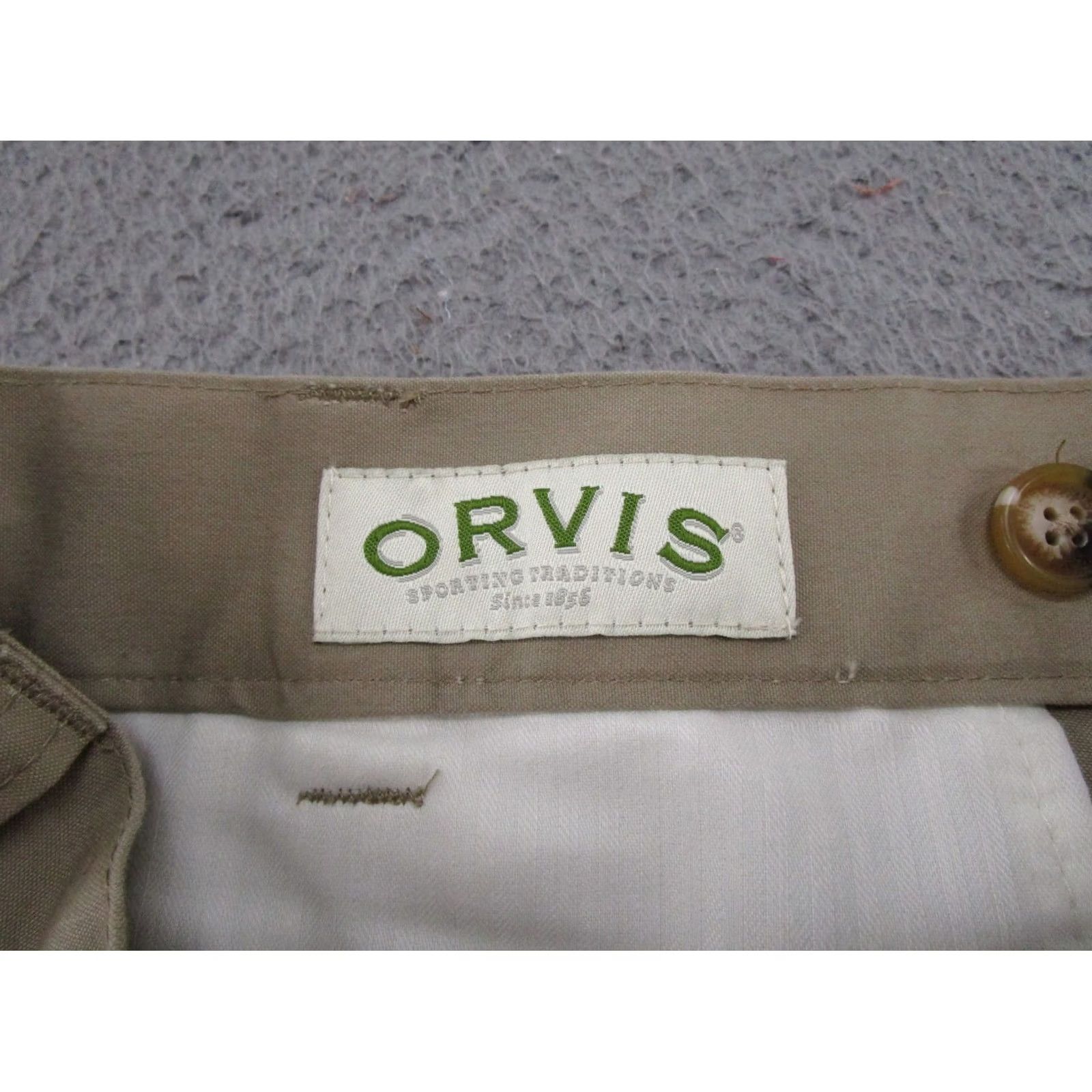 Orvis Orvis Pants Mens 38x31 Heavy Cotton Brush Guard Outdoor Hunting Chino Beige Pockets Zipper Slant Pocket Regular Straight Vintage No Size US 38 / EU 54 - 4 Thumbnail