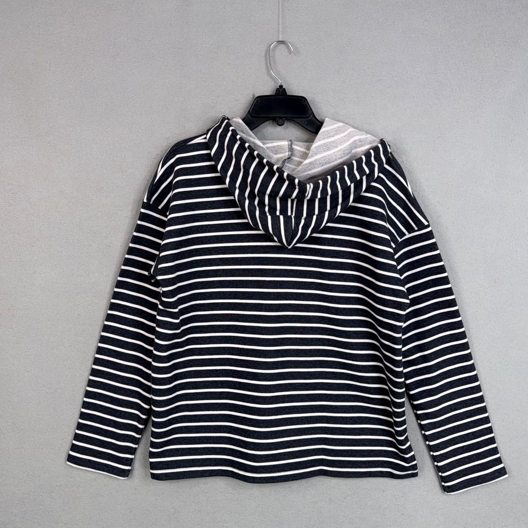 Vintage GEAR FOR SPORTS Pensacola Hoodie Womens Medium Navy White Striped Pullover Crew Neck NWT Size M / US 6-8 / IT 42-44 - 6 Thumbnail