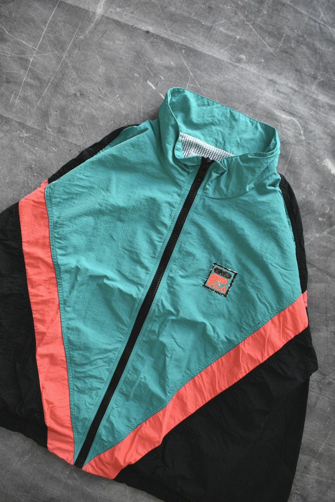 Fila × Vintage Vintage 90s Fila Fullzip Jacket (L) Size US L / EU 52-54 / 3 - 3 Thumbnail