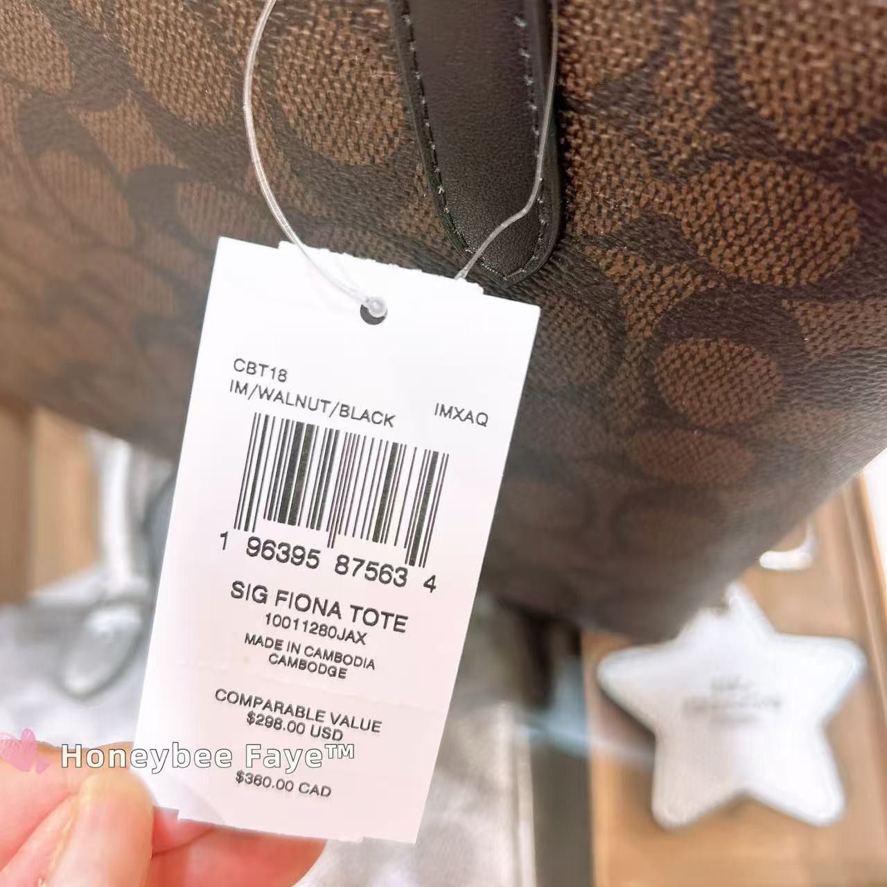 Coach Fiona Zip Tote Bag In Signature Canvas CBT18 Size ONE SIZE - 6 Thumbnail