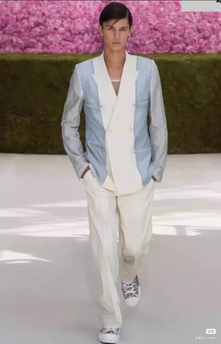 Dior Dior 19ss catwalk striped stitching suit Size 50R - 7 Thumbnail