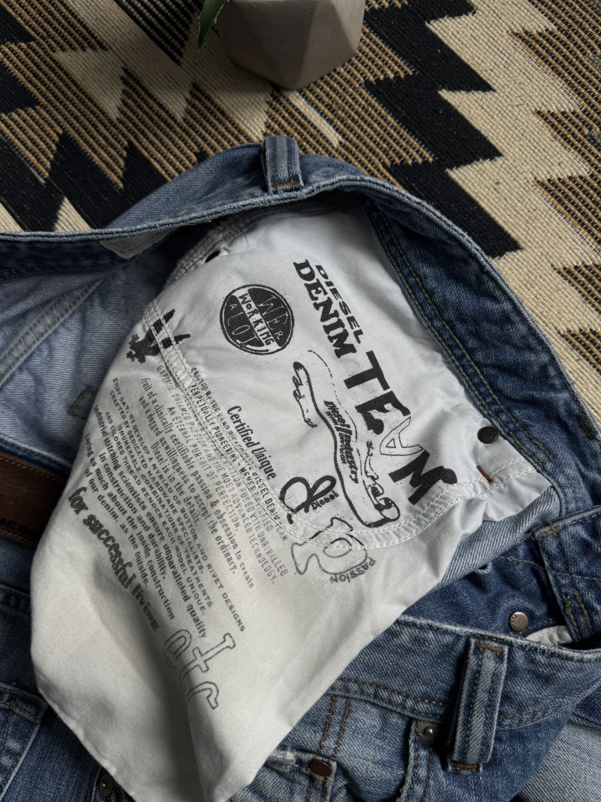 Diesel Vintage Diesel Y2K Denim Jeans Size US 36 / EU 52 - 12 Thumbnail