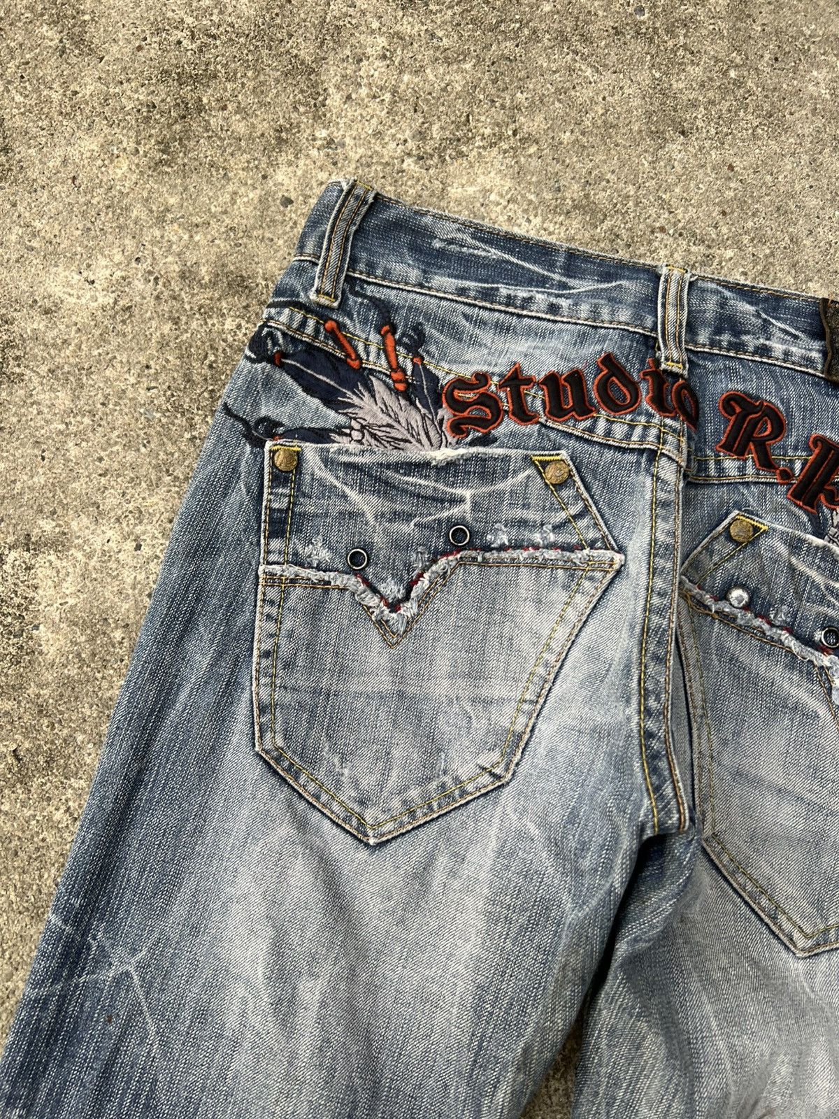 Japanese Brand 💥Studio RP Denim & Co Distress Jean Size US 29 - 17 Thumbnail