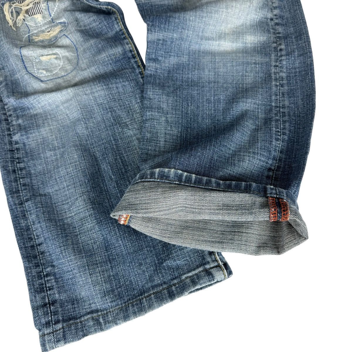Japanese Brand ⚡️GL HEART LIMITED EDITION PATCHWORK HICKORY DENIM PANTS Size US 34 / EU 50 - 8 Thumbnail