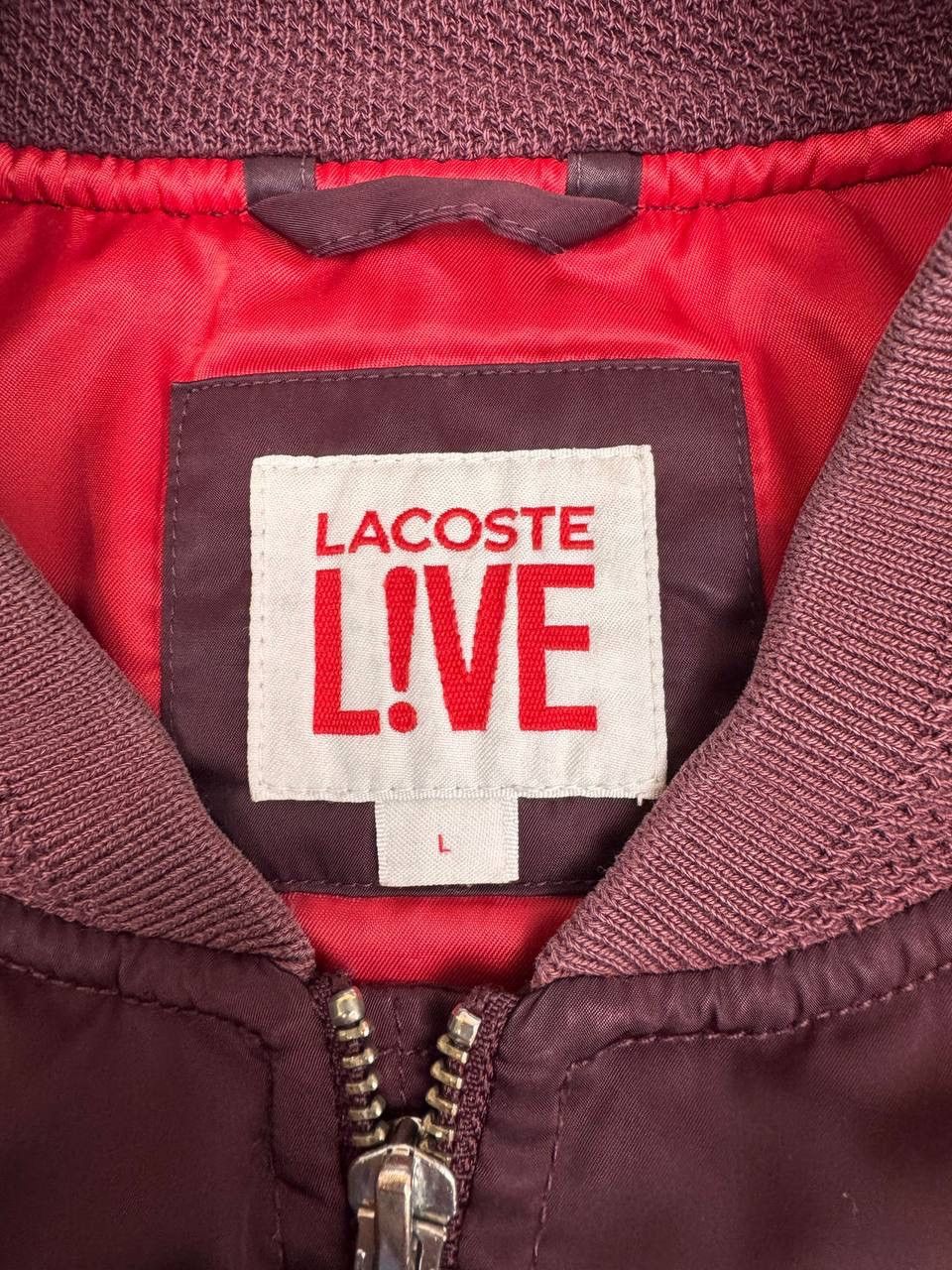Lacoste Lacoste Live Men's Bomber Jacket Burgundy Size L Size US L / EU 52-54 / 3 - 5 Thumbnail