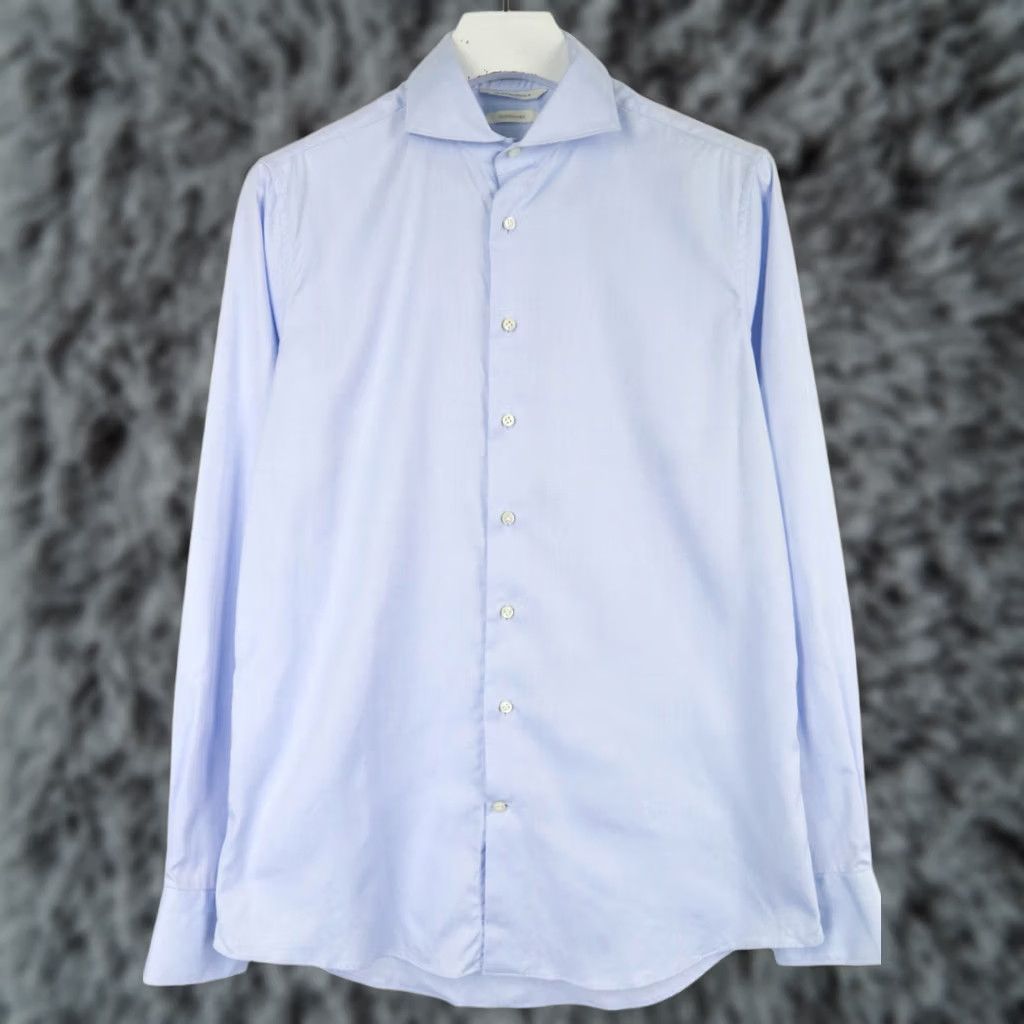 Suitsupply SUITSUPPLY Formal Shirt Men's Custom Made Extra Slim Fit Long Sleeve Blue 41/16 Size 42R - 1 Thumbnail