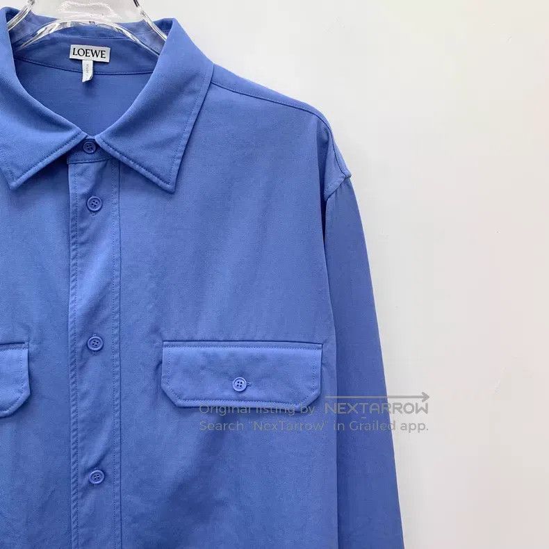 Loewe Loewe Dark Blue Wool Notched Collar Single-Breasted Long S Size XS / US 0-2 / IT 36-38 - 3 Thumbnail