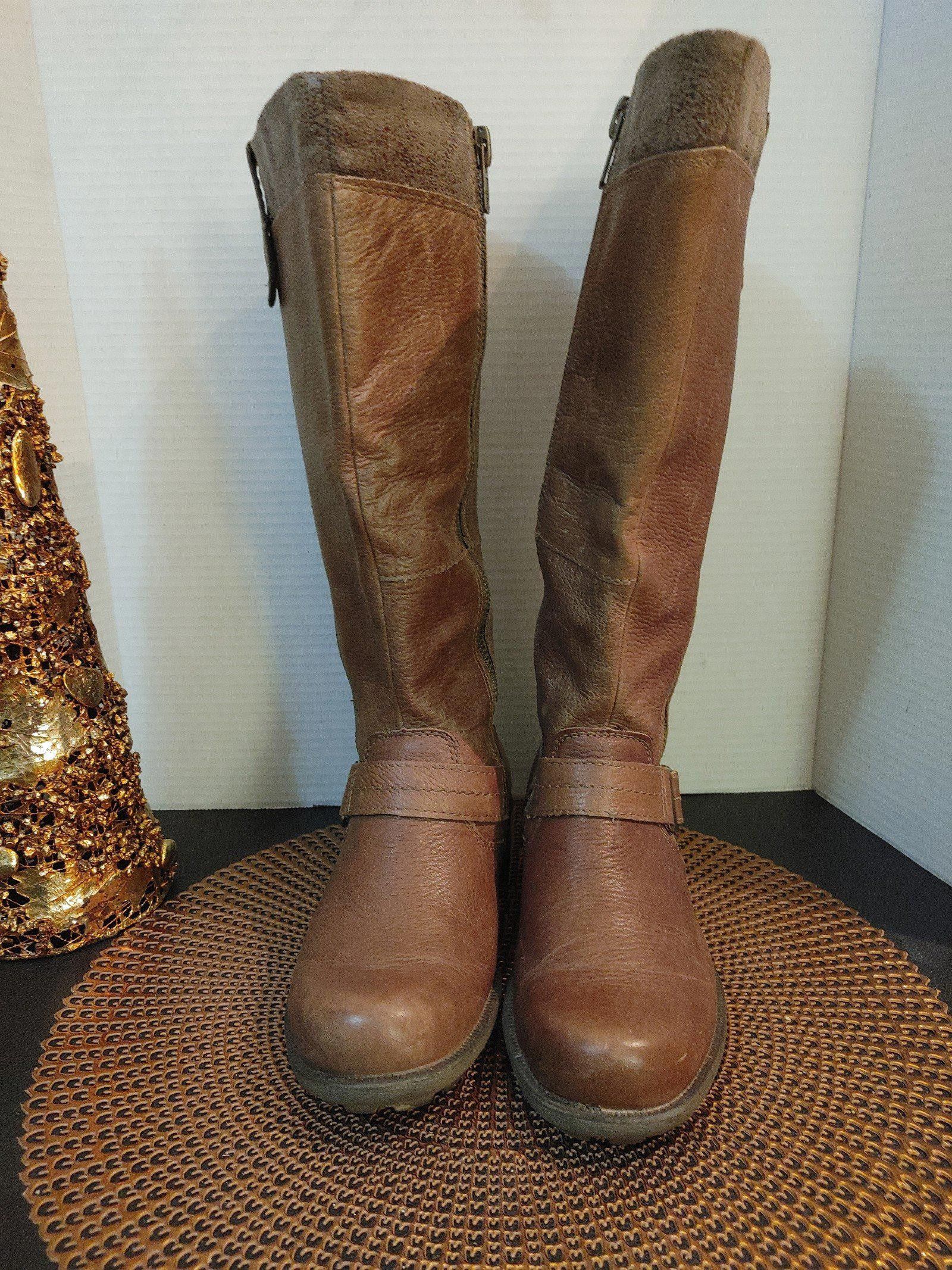 Designer Earth Origins Portia Leather Boots Size 9M Size US 9 / IT 39 - 3 Thumbnail