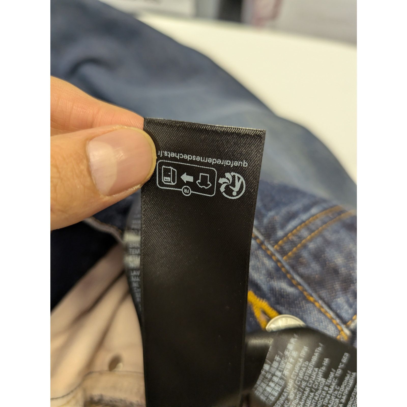 Balenciaga o1rshd1 Silk Blue Japanese Denim Baggy Pants in Dark Indigo Size US 30 / EU 46 - 20 Thumbnail