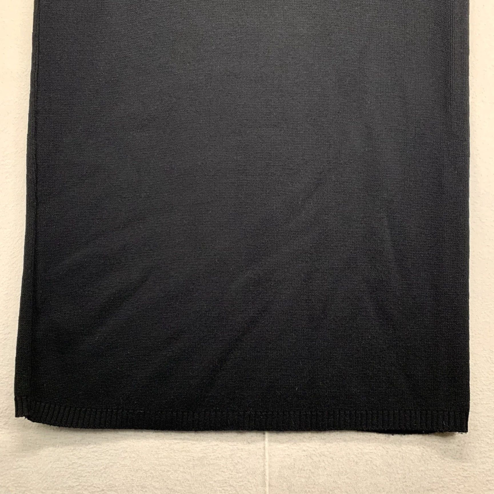 Vintage Classic Black Acrylic Long Skirt Women’s 37" Lauren Knitwear USA Size 25" / US 0 / IT 36 - 2 Thumbnail