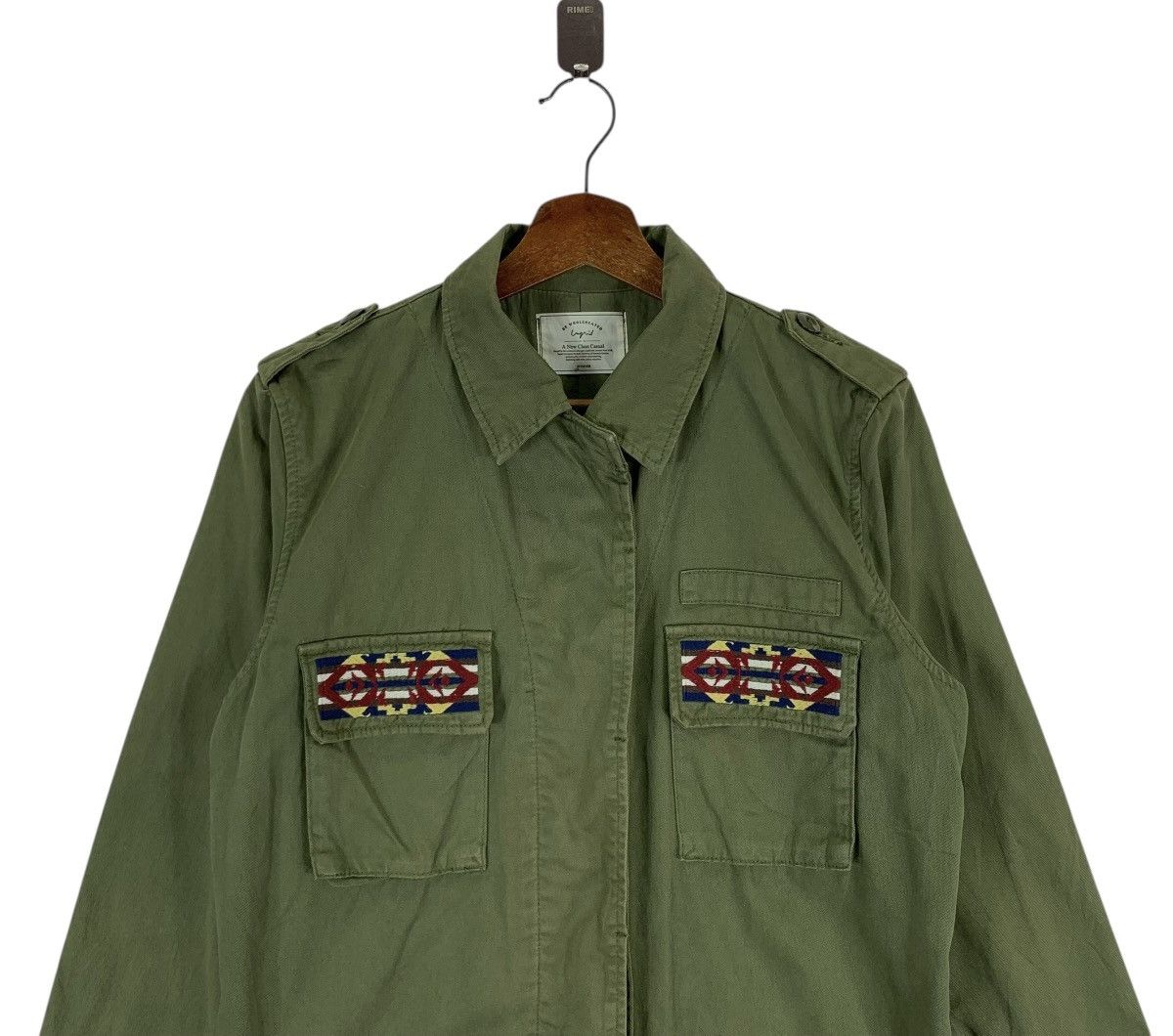Native Green military Tribal Aztec Embroidered Logo Shirts Size US M / EU 48-50 / 2 - 6 Thumbnail