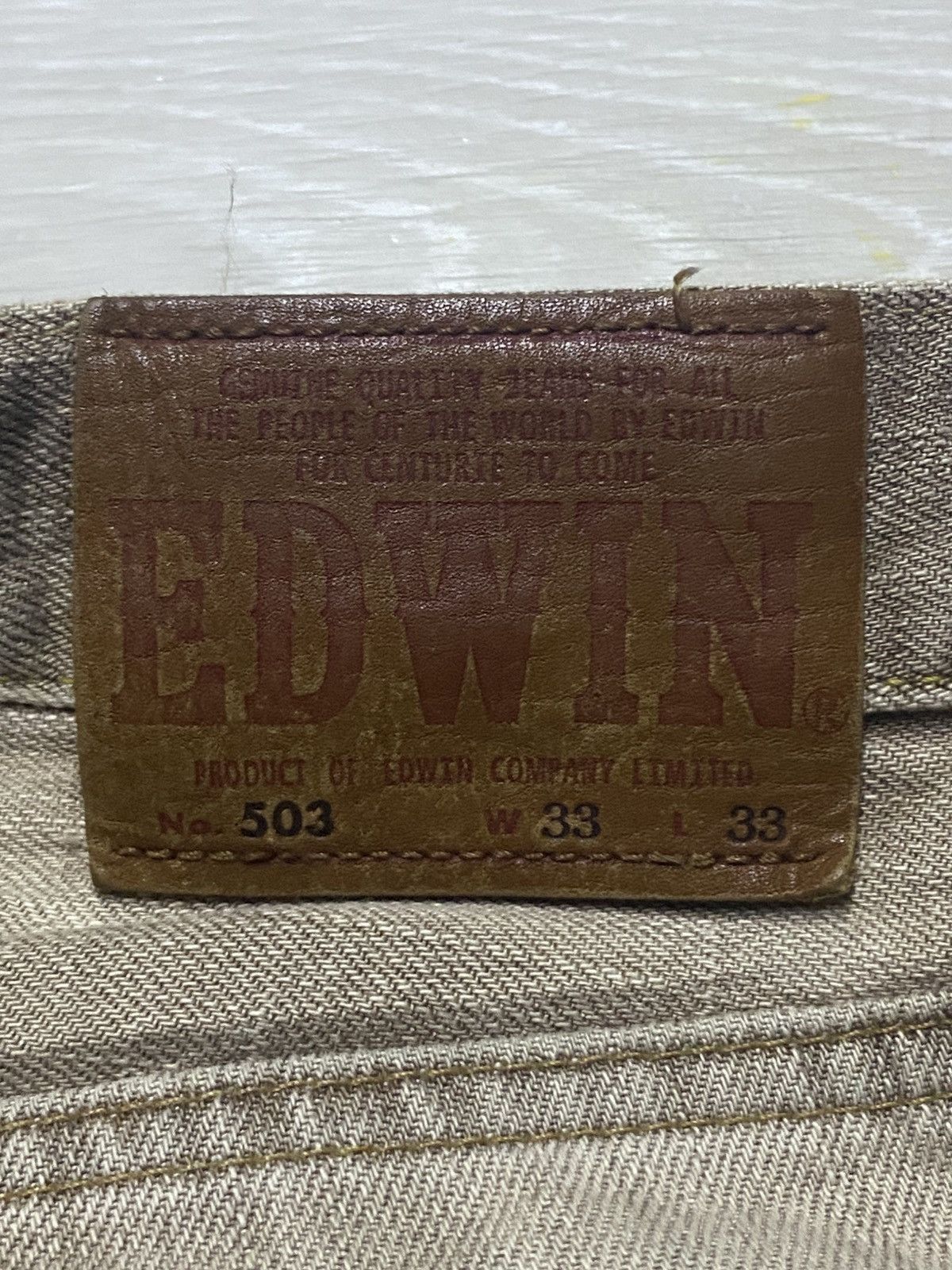 Junya Watanabe Vintage Edwin Faded Wash Distressed Baggy Jeans Size US 34 / EU 50 - 15 Thumbnail