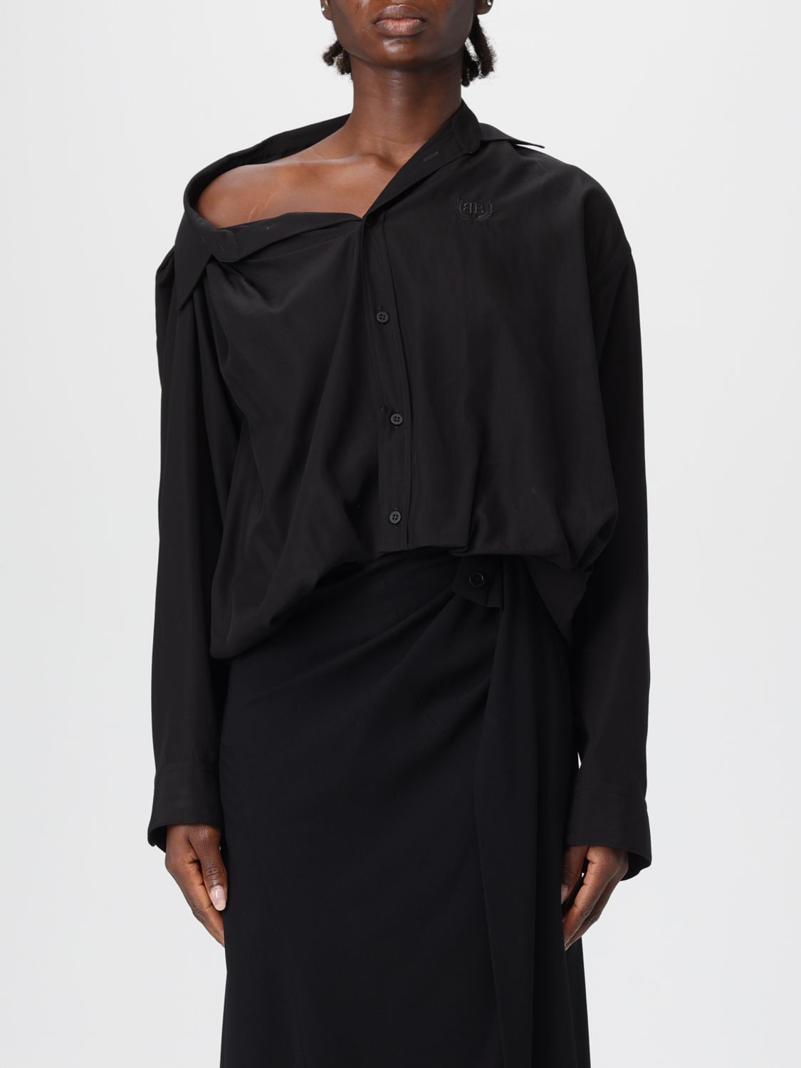 Balenciaga Balenciaga Shirt Woman Black Size XS / US 0-2 / IT 36-38 - 1 Thumbnail