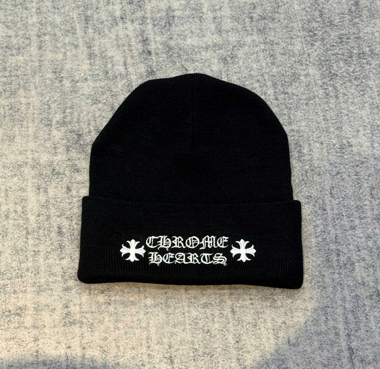 Chrome Hearts Chrome Hearts stacked +CHROME HEARTS+ beanie black Size ONE SIZE - 1 Thumbnail