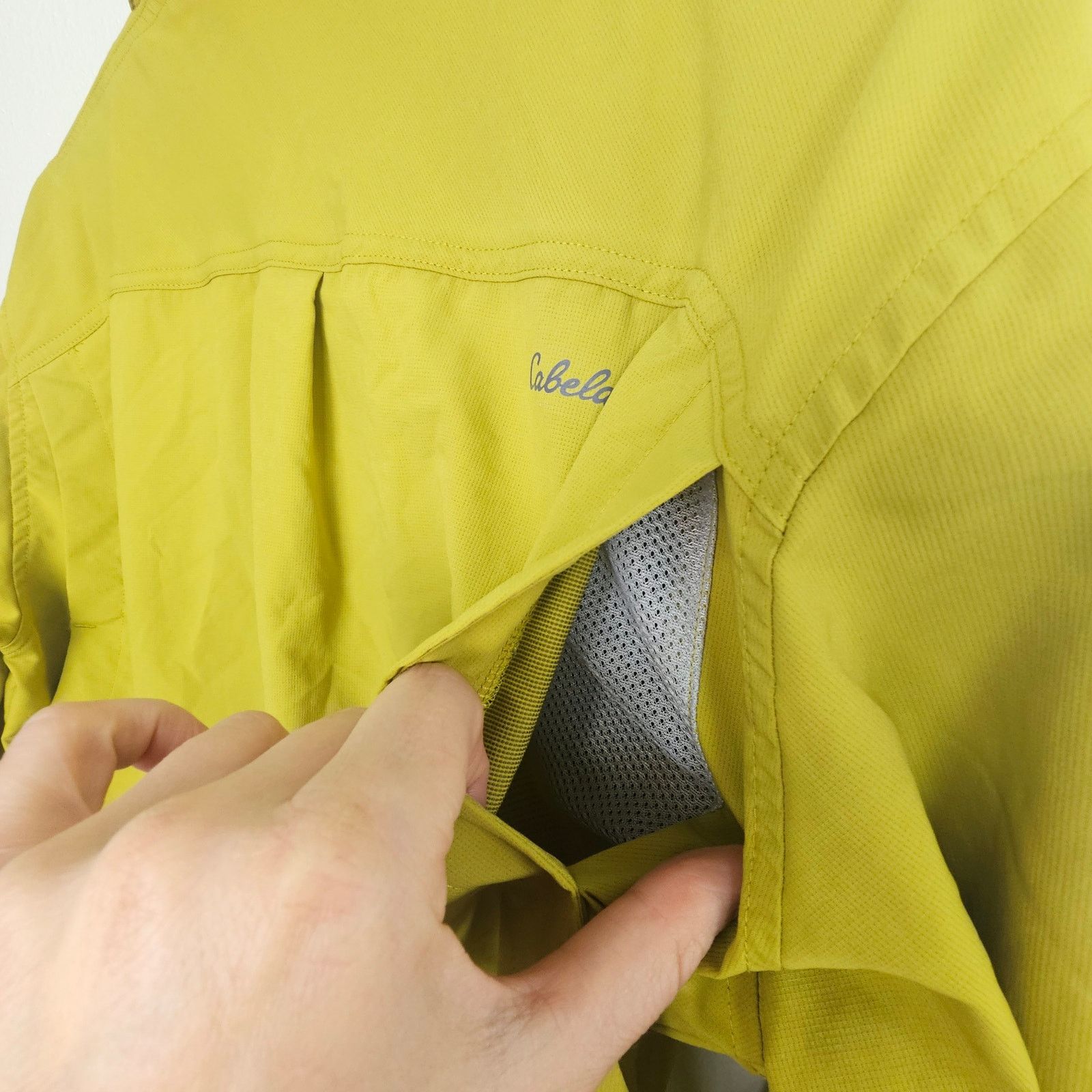 Cabelas Cabelas Guidewear Shirt Men L? Yellow Vented LS Button Size US L / EU 52-54 / 3 - 11 Thumbnail