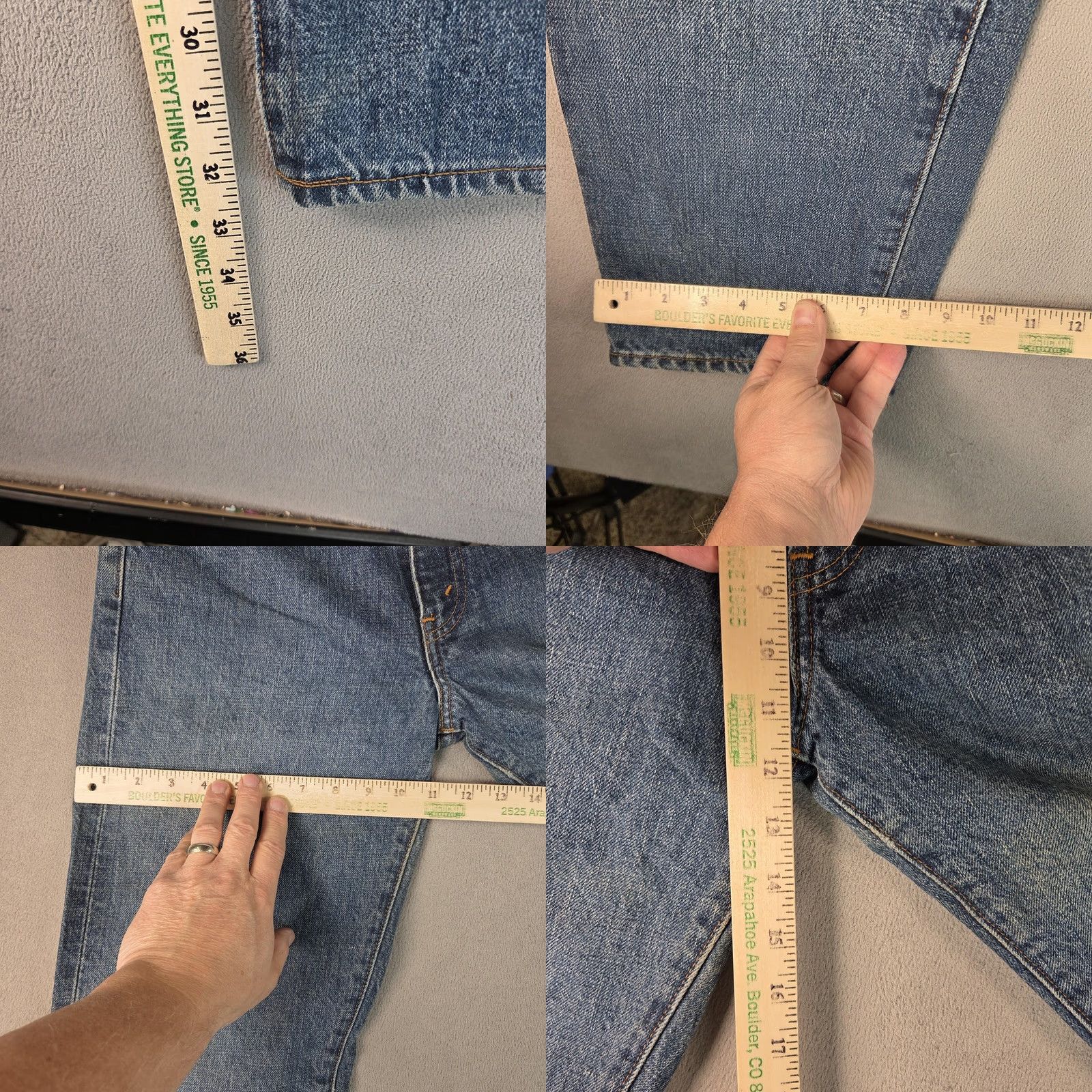 Levi's VINTAGE Levi's 502 Jeans Mens 28x32 Big E Selvedge Denim Japan 90s Tag 32x34 Size US 28 / EU 44 - 9 Thumbnail