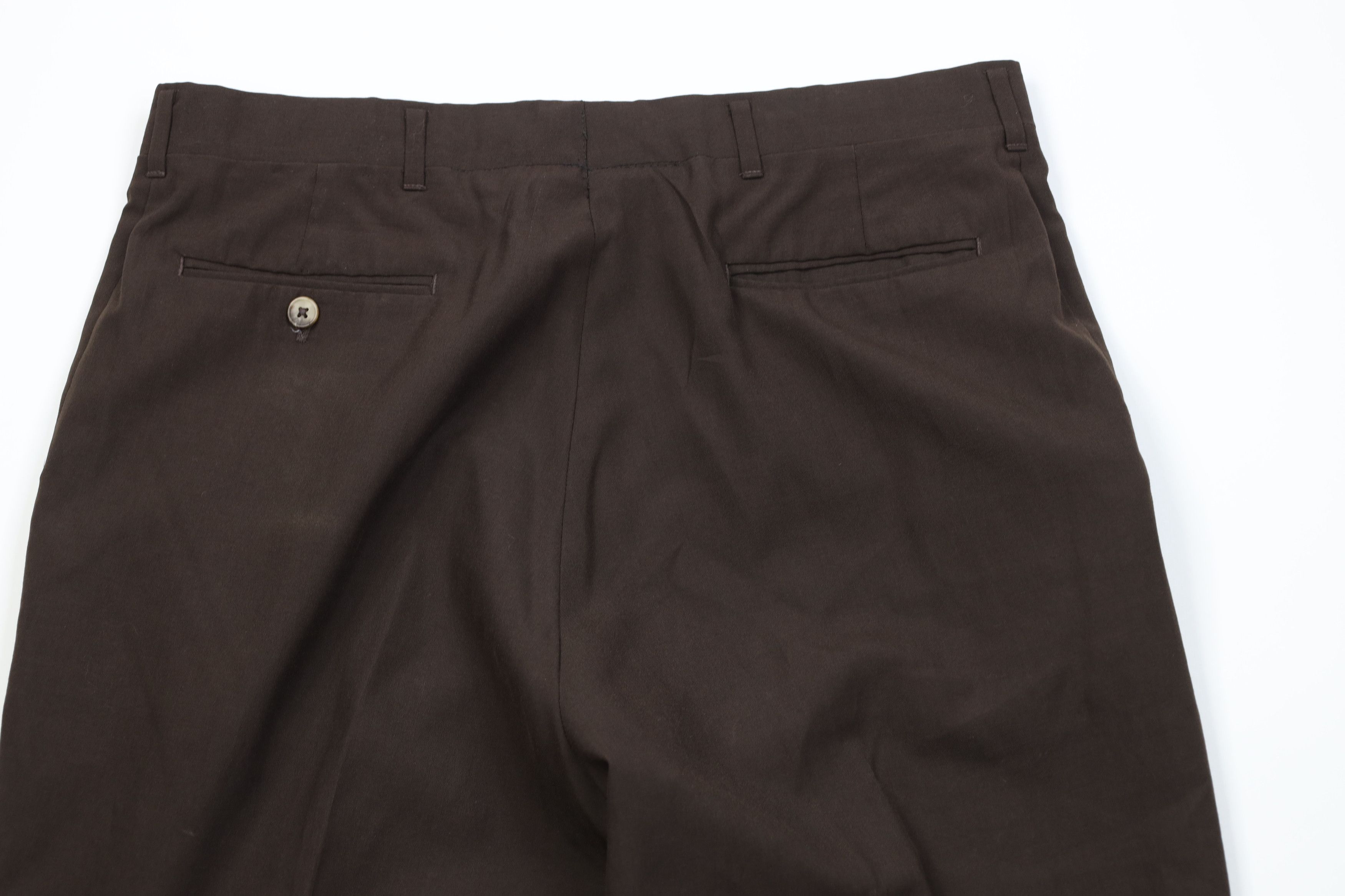Vintage Vintage 70s Streetwear Knit Wide Leg Chino Pants Brown Size US 36 / EU 52 - 12 Thumbnail