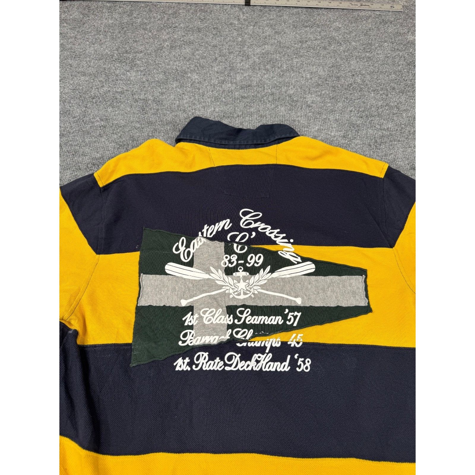 Nautica Vtg Nautica Sportswear Rugby Polo Shirt XL Striped Crest Size US XL / EU 56 / 4 - 17 Thumbnail
