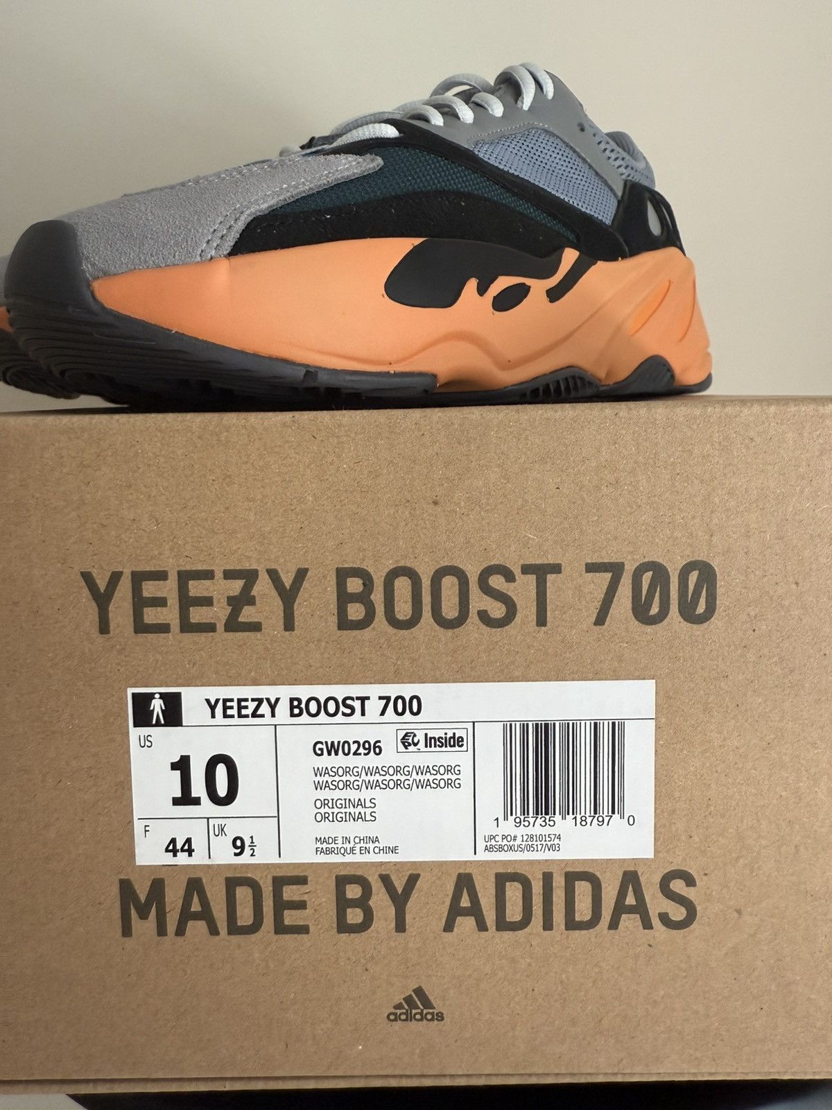 Yeezy Adidas Yeezy Boost 700 “Wash Orange” 🍊 Size US 10 / EU 43 - 7 Thumbnail