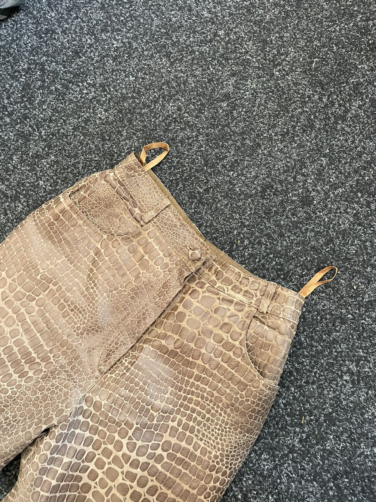 If Six Was Nine 90s pants tiger aligator snake camo leader old money Size 26" / US 2 / IT 38 - 4 Thumbnail