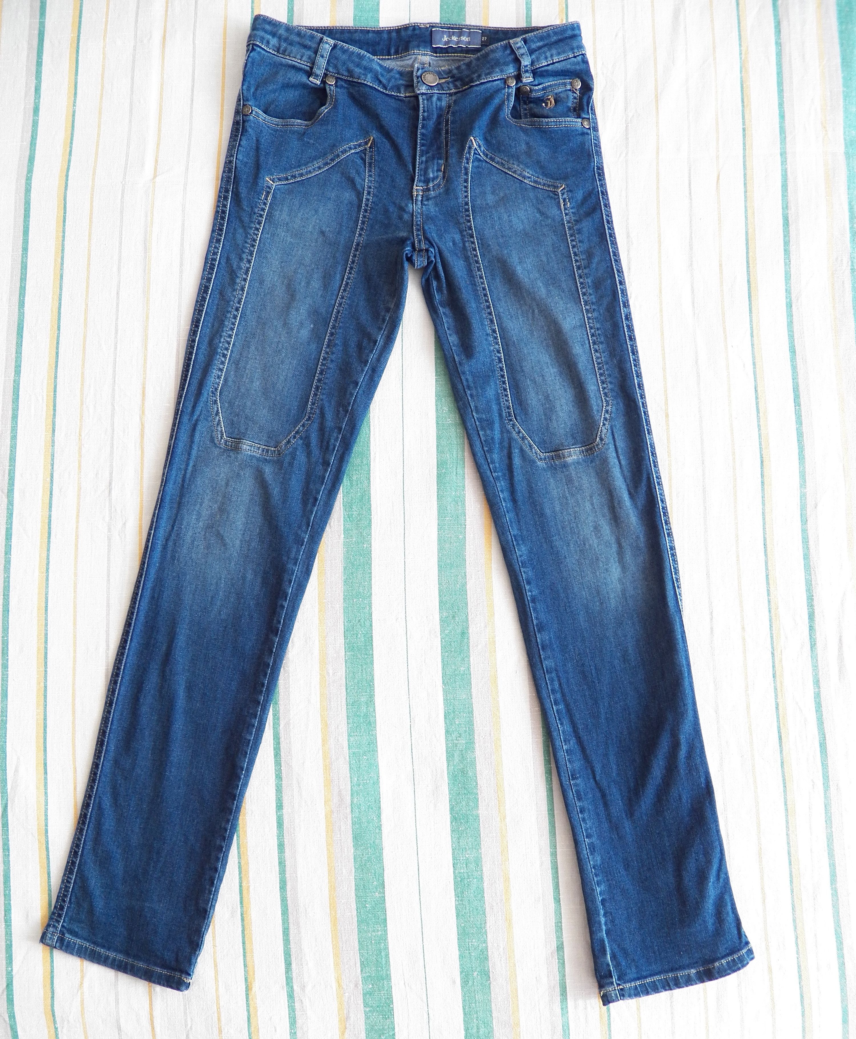 Jeckerson Jeckerson Jeans W27 L29 Panelled Cotton Slim Stretch Skinny Size 27" / US 4 / IT 40 - 1 Thumbnail