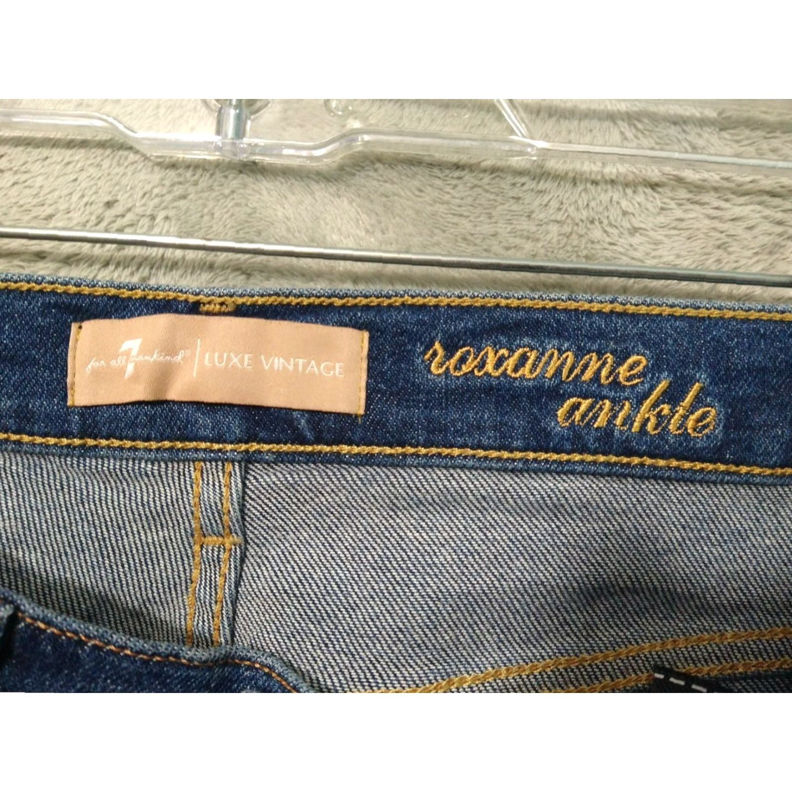 7 For All Mankind 7 For All Mankind Roxanne Jeans Womens 26 Blue Denim Ankle Stretch 7 For All Mankind Roxanne Size 26" / US 2 / IT 38 - 7 Thumbnail