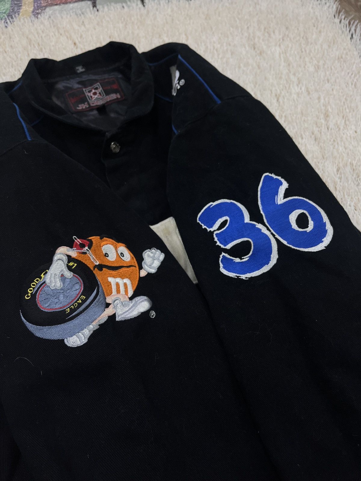 JH Design VINTAGE NASCAR KEN SCHRADER M&M'S RACING JACKET JH DESIGNS Size US XL / EU 56 / 4 - 6 Thumbnail