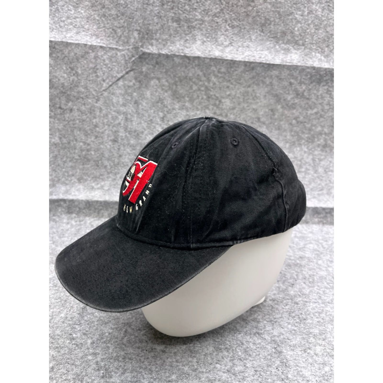 Vintage MGM Grand Hat Cap Strap Back Adult One Size Black 100% Cotton Studio 54 Las Vegas Casino Size ONE SIZE - 4 Thumbnail