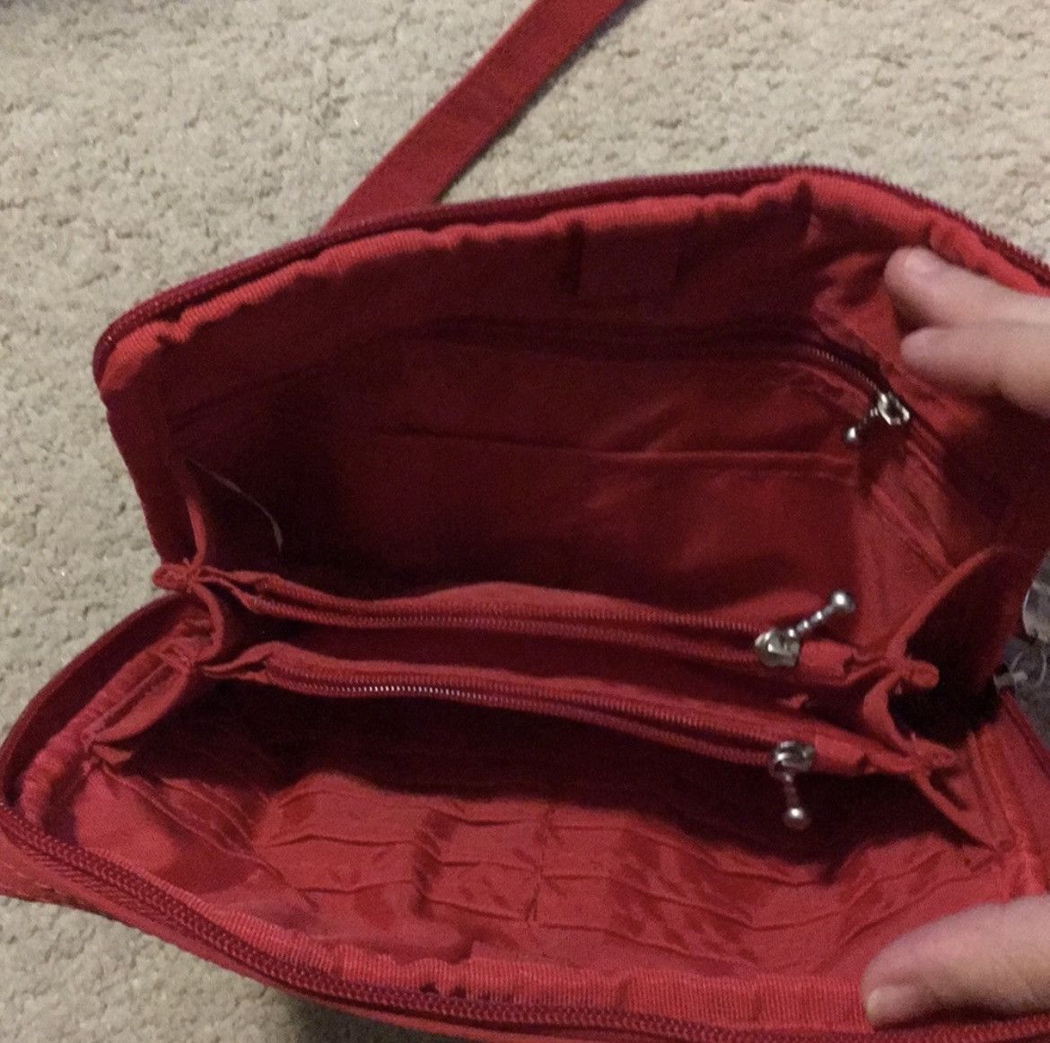 Other Baggallini Red Cloth Crossbody Bag Size ONE SIZE - 3 Thumbnail
