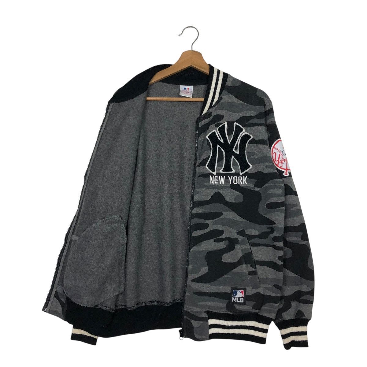 MLB 🔥VINTAGE BOMBER JACKET NY MLB BIG LOGO STREETWEAR Size US M / EU 48-50 / 2 - 13 Thumbnail