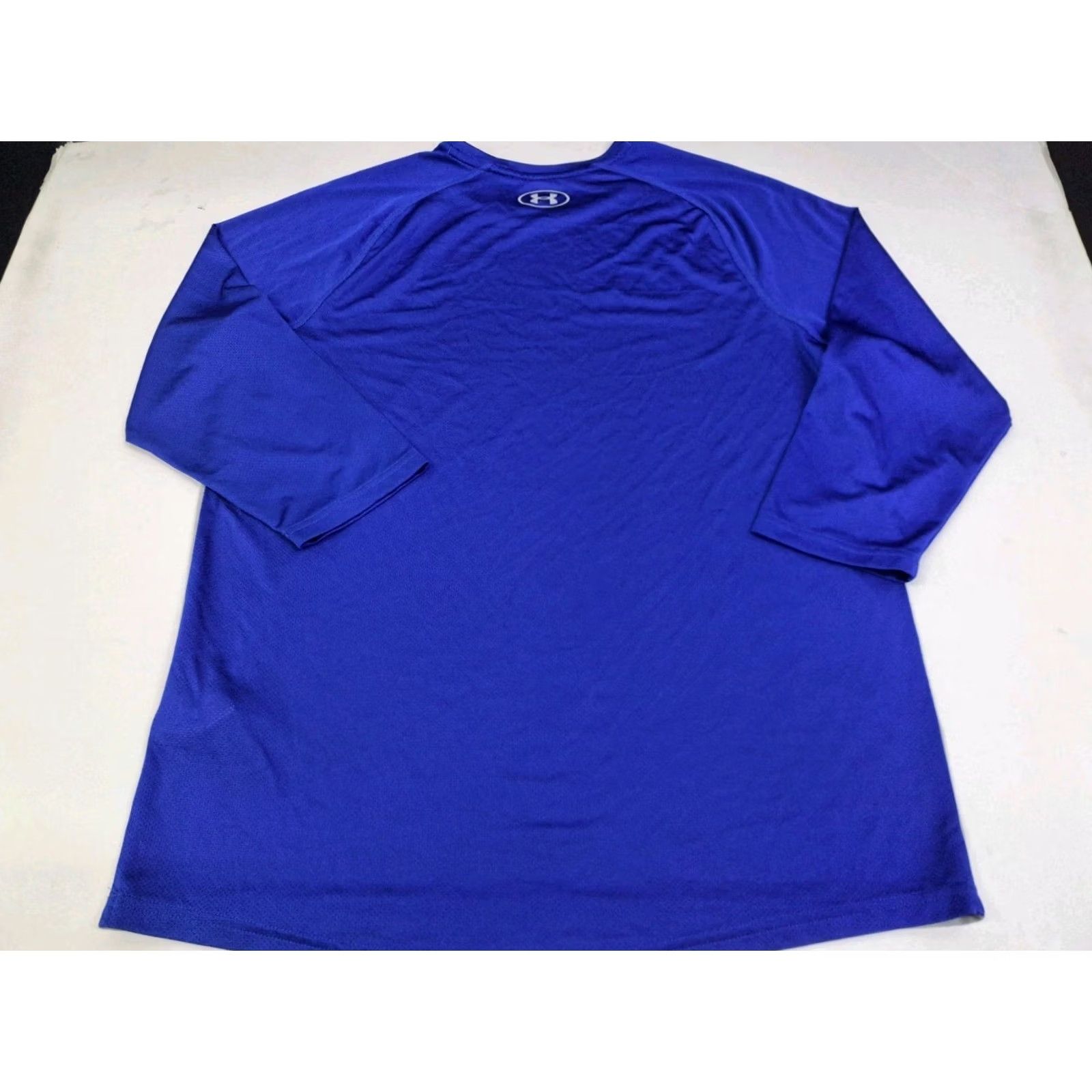Under Armour Under Armour Mens 3/4 Sleeve Baseball Shirt Blue/Grey Size L Crew Neck P/SP 7004 Size US L / EU 52-54 / 3 - 4 Thumbnail
