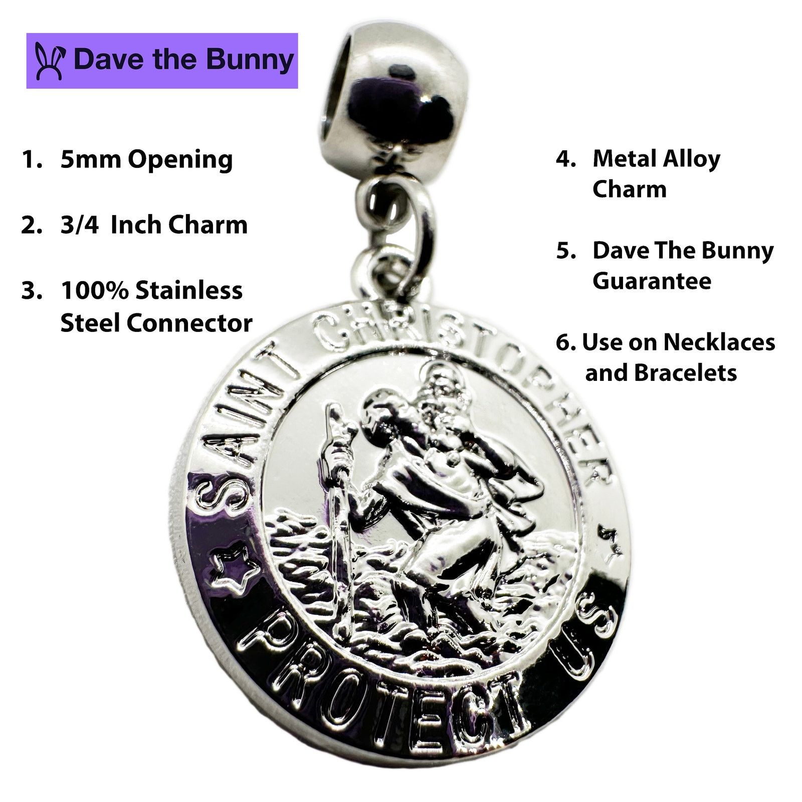 & Other Stories St Christopher Necklace Pendant Jewelry Size ONE SIZE - 2 Thumbnail