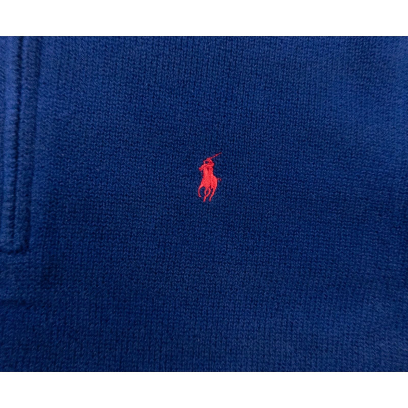 Polo Ralph Lauren Polo Ralph Lauren Sweater Mens XL Blue Quarter Zip Pullover Knit Preppy Size US XL / EU 56 / 4 - 3 Thumbnail