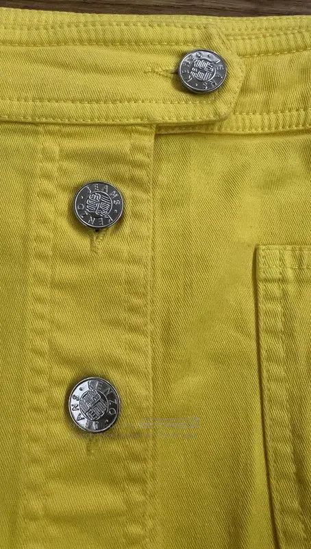 Kenzo KENZO Yellow Cotton Mini Skirt for Women . Size 24" / US 00 / IT 34 - 7 Thumbnail