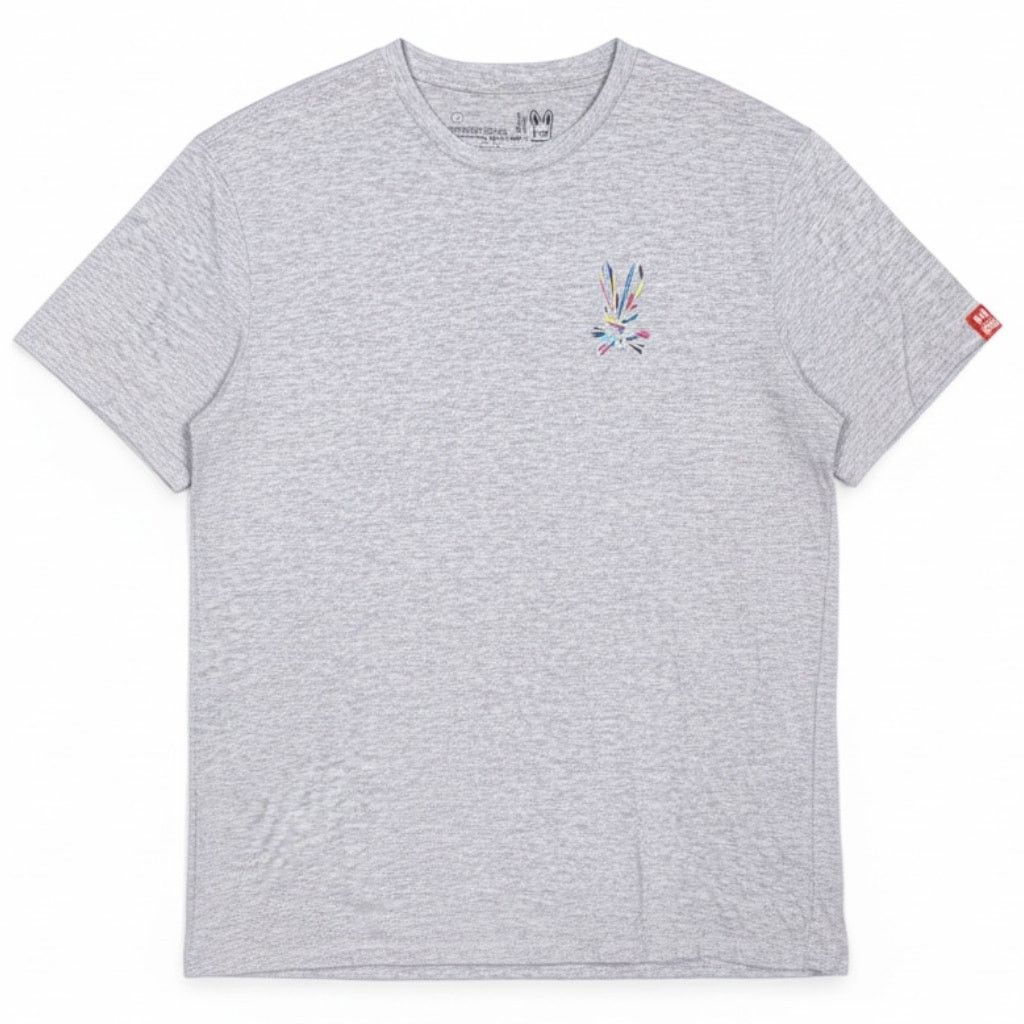 Psycho Bunny Psycho Bunny Men's Large Crossbones Gray Crewneck T Shirt Size US L / EU 52-54 / 3 - 1 Thumbnail