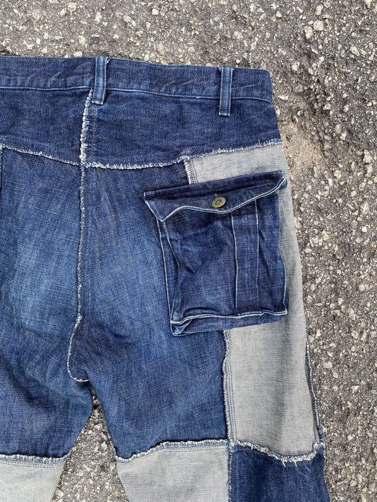 If Six Was Nine × Japanese Brand Unconscious Brothers Patchwork Design Denim Size US 31 - 12 Thumbnail